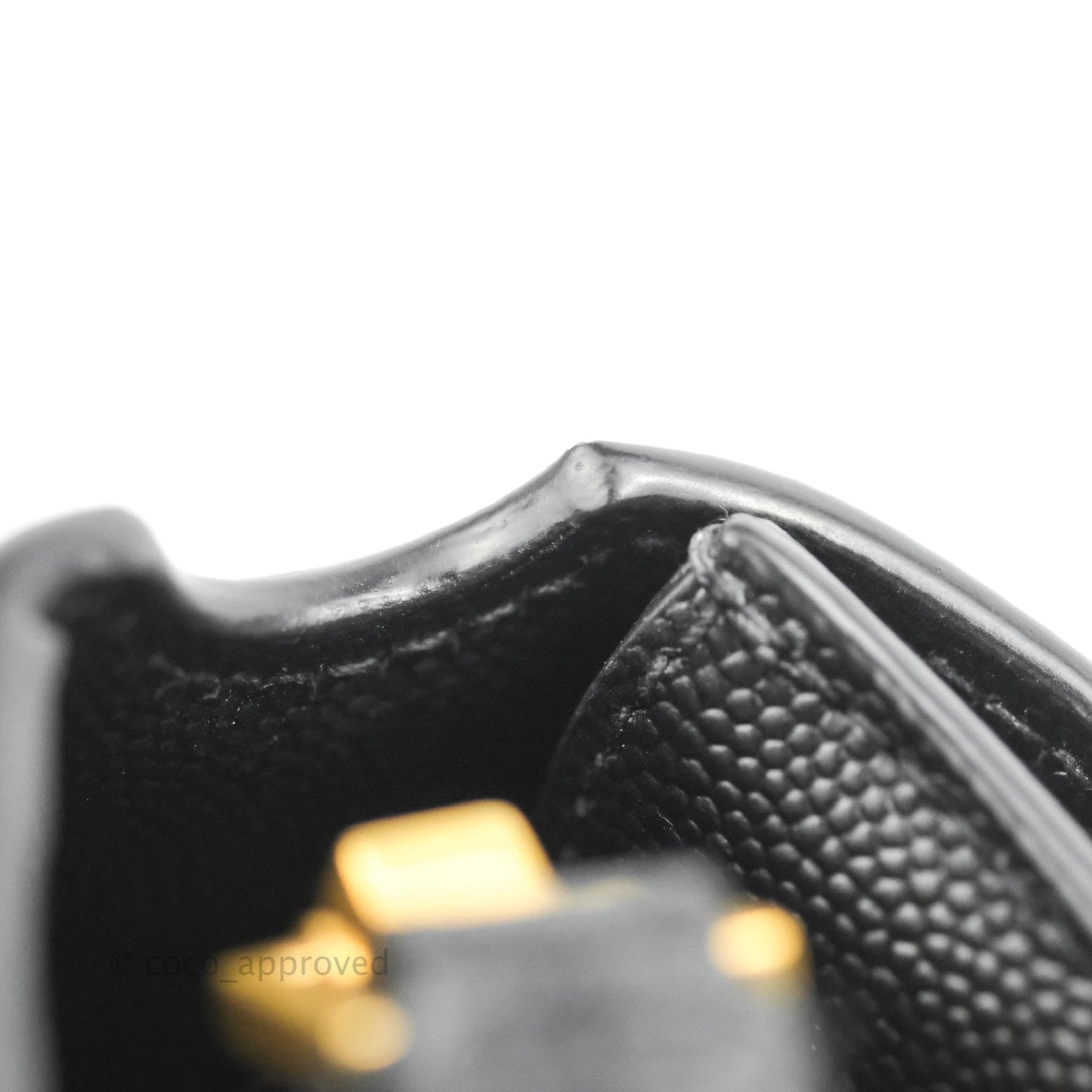 Saint Lauren Cassandra Mini Top Handle Bag Black Grained Calfskin