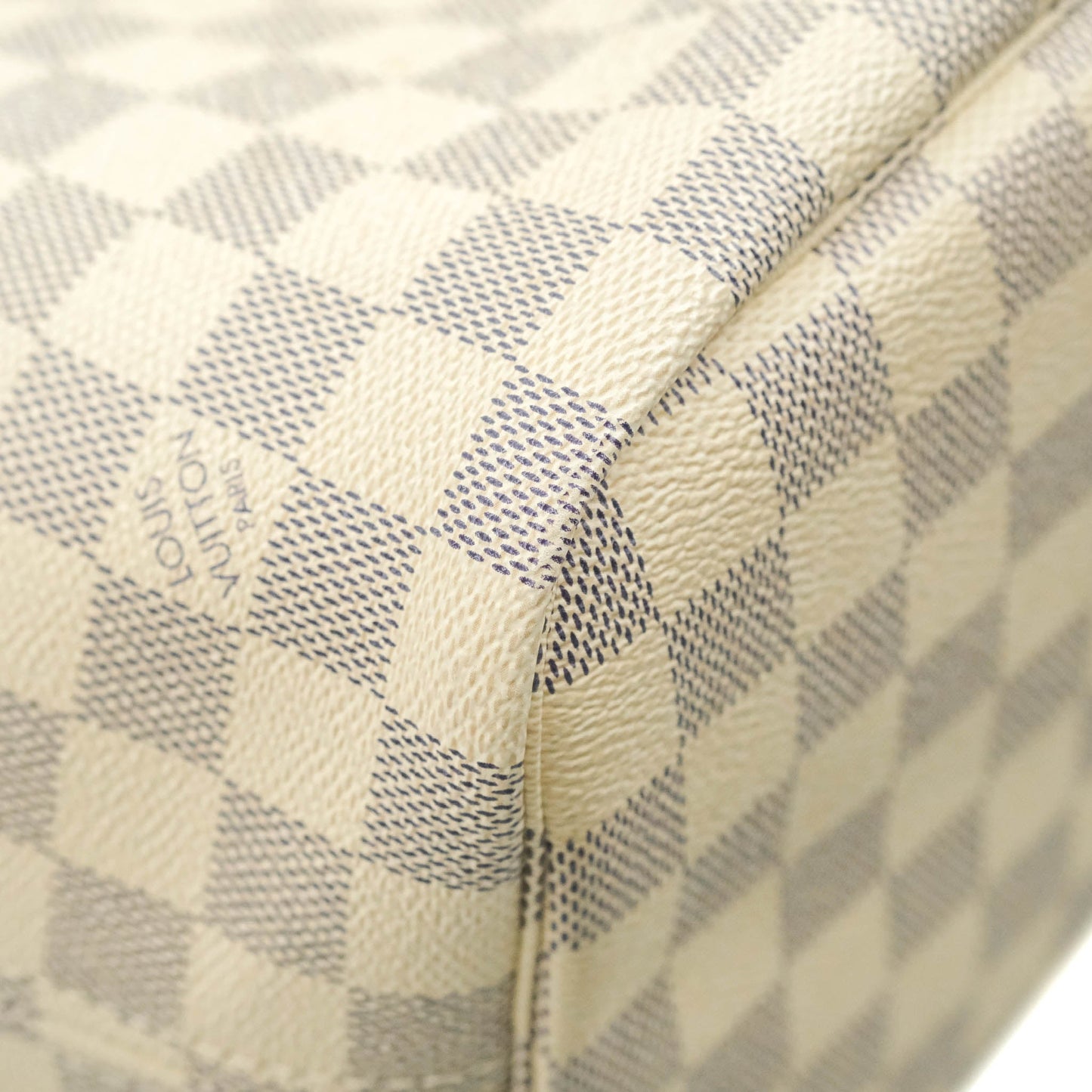 LV Neverfull MM Damier Azur Canvas Tote Bag