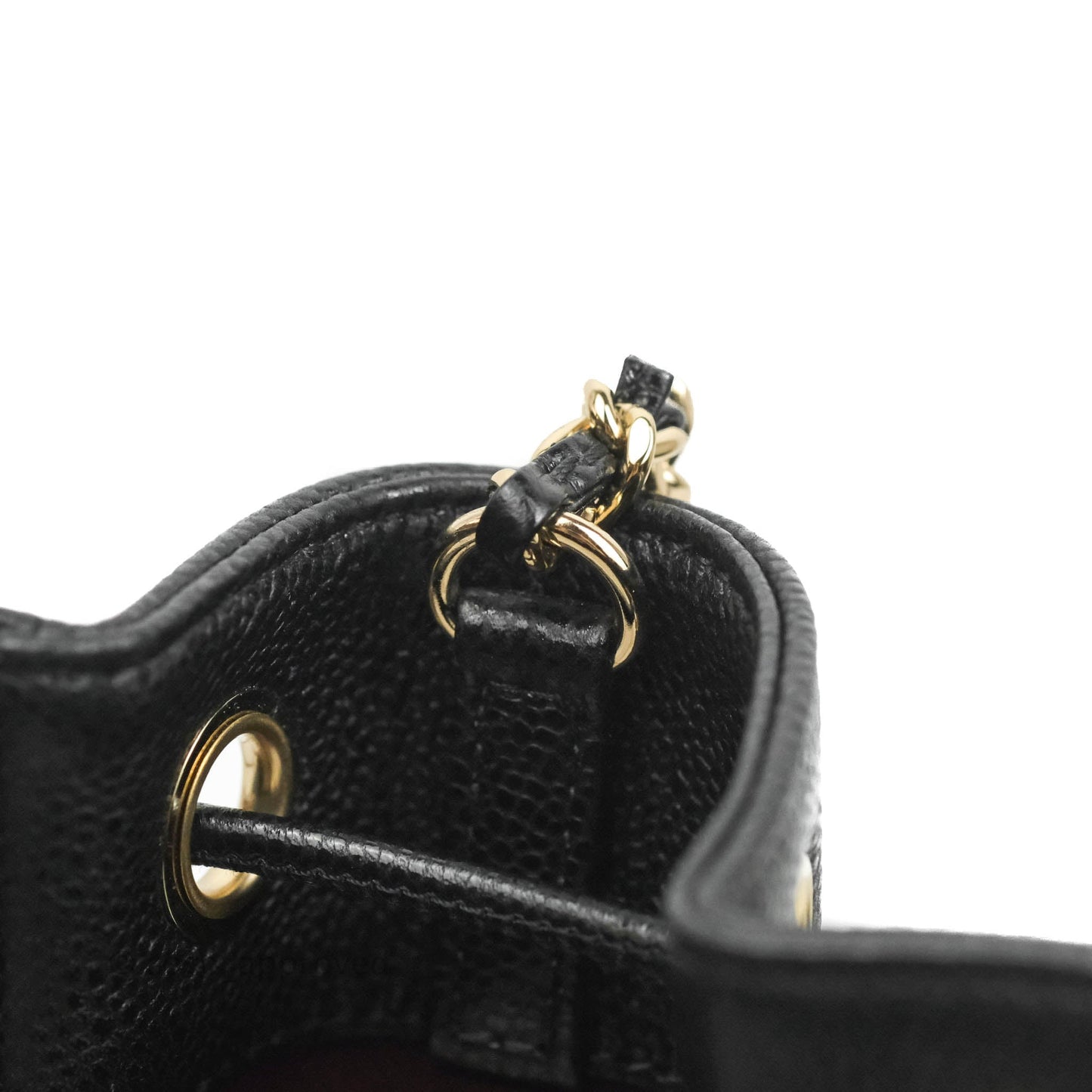 Chanel Business Affinity Drawstring Bucket Bag Black Caviar Gold Hardware