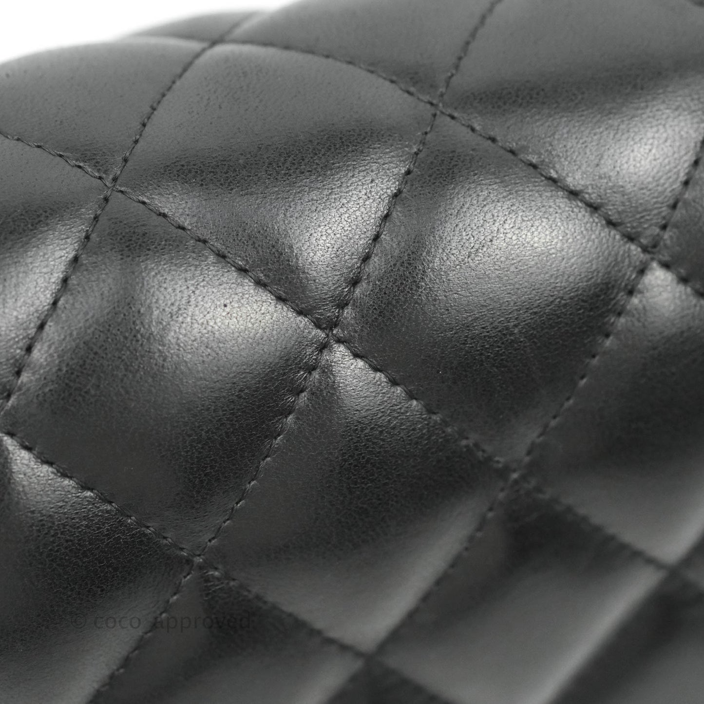 Chanel Jumbo Double Flap Black Lambskin Gold Hardware