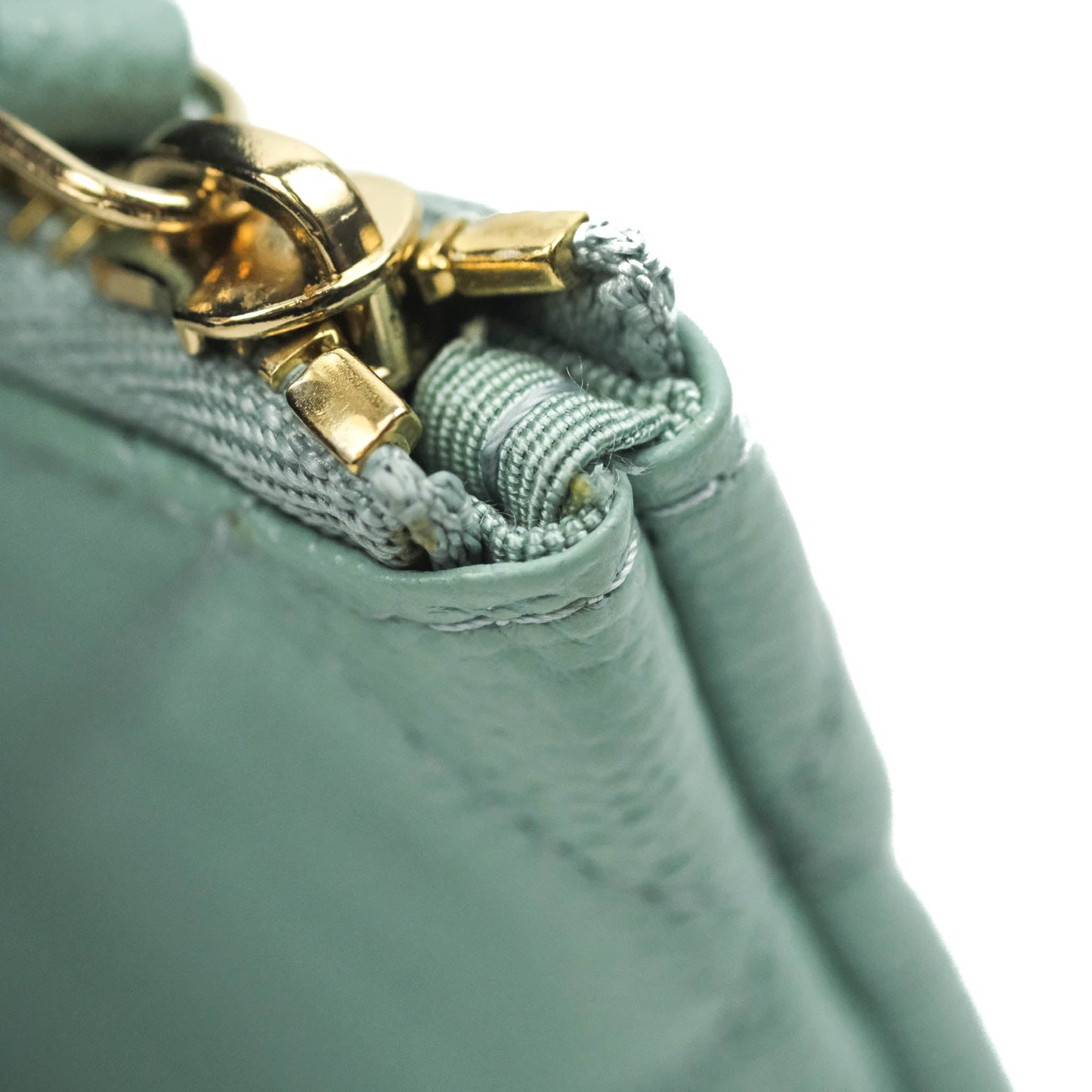 Chanel Mini Quilted O Case Tiffany Blue Caviar Gold Hardware