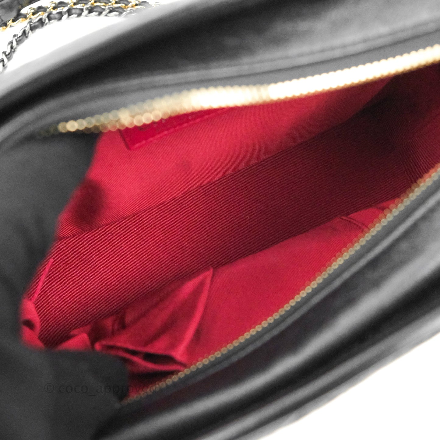 Chanel Medium Gabrielle Hobo with Logo Handle Black Aged Calfskin