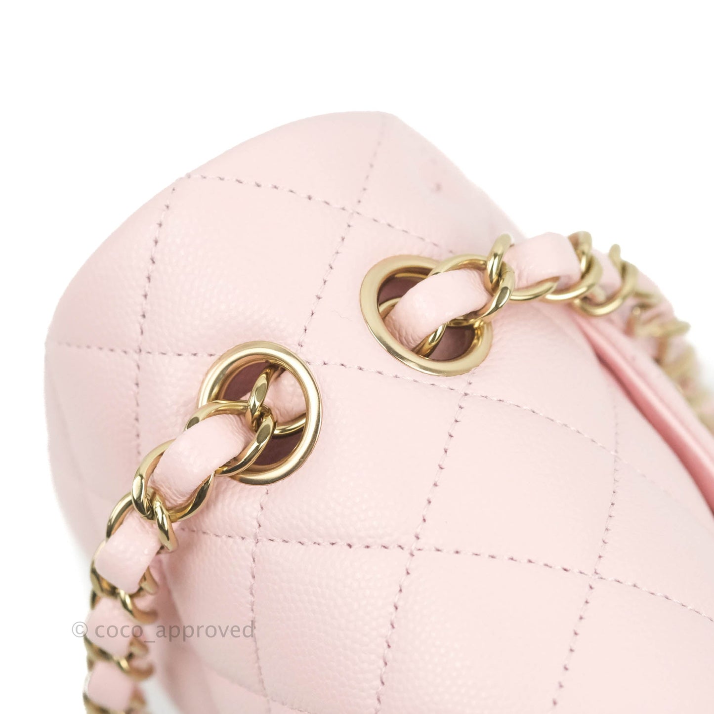 Chanel Classic Small S/M Flap Pink Caviar Gold Hardware 22S