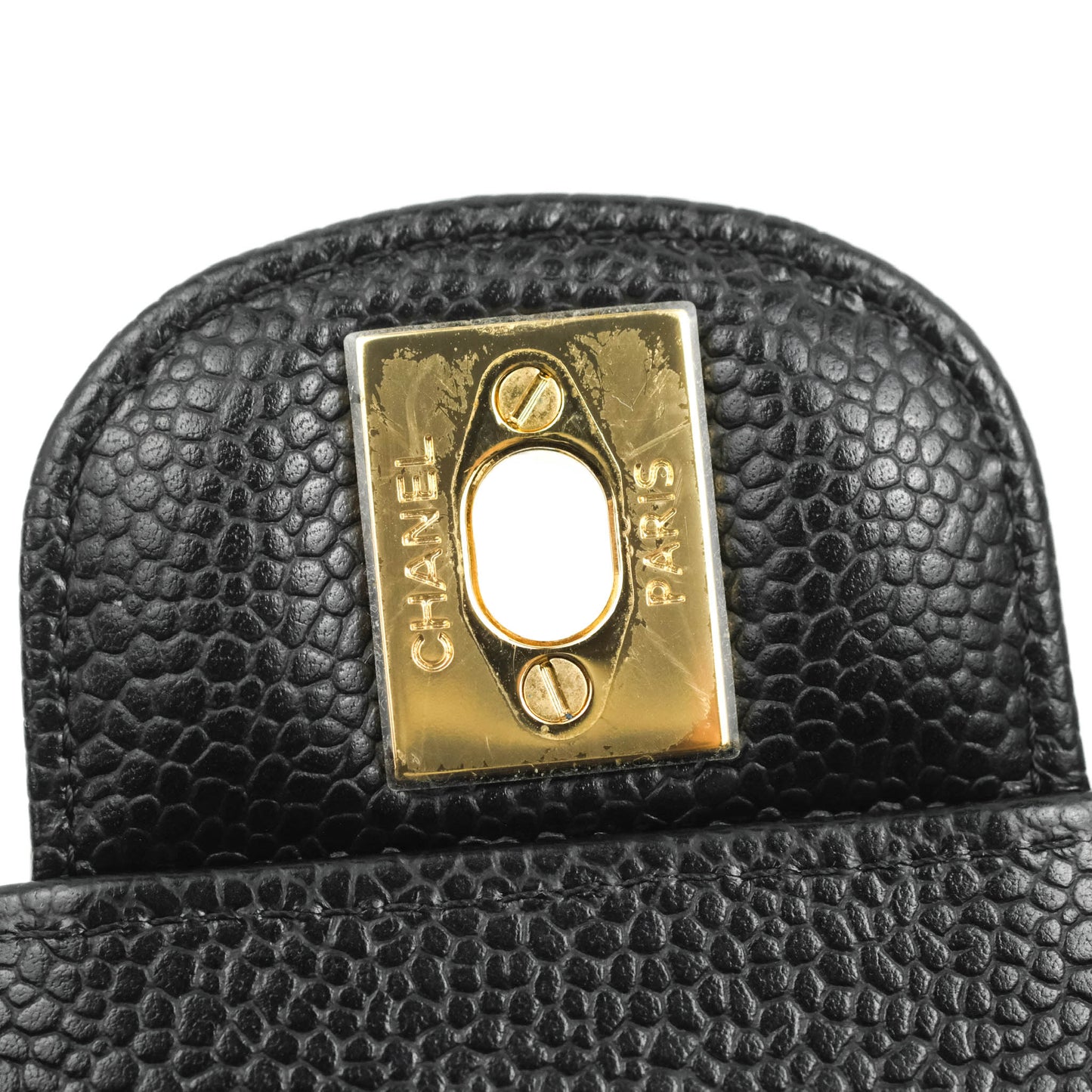 Chanel Small Classic Quilted Flap Black Caviar Gold Hardware