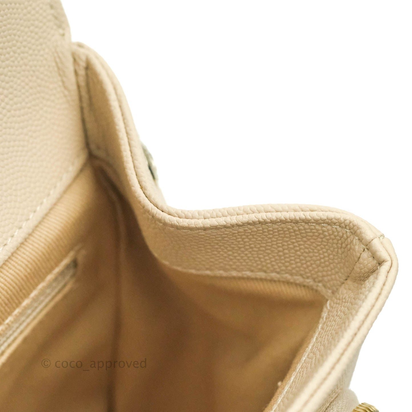 Chanel Quilted Medium Business Affinity Flap Light Beige Caviar Gold Hardware 20B