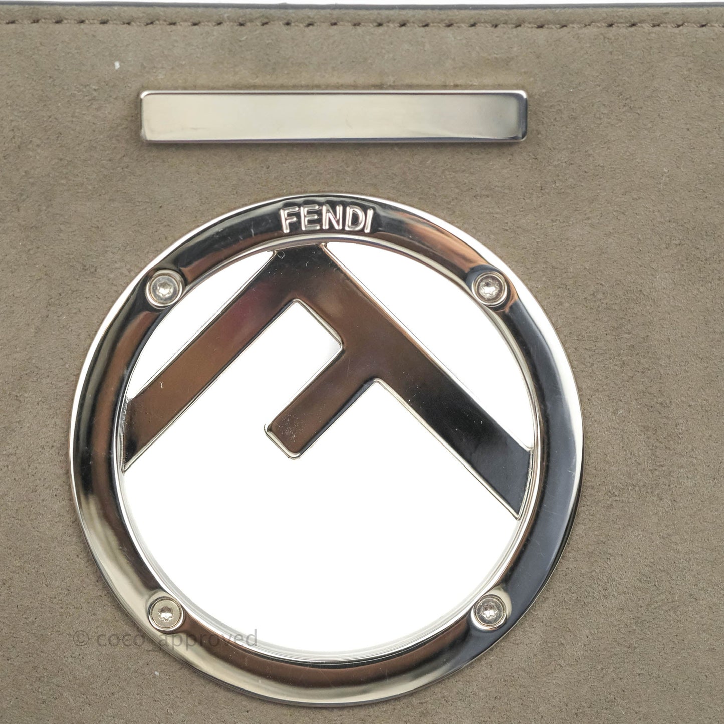 Fendi Small Kan I Shoulder Bag Rosy Pink Calfskin Gold & Silver Hardware