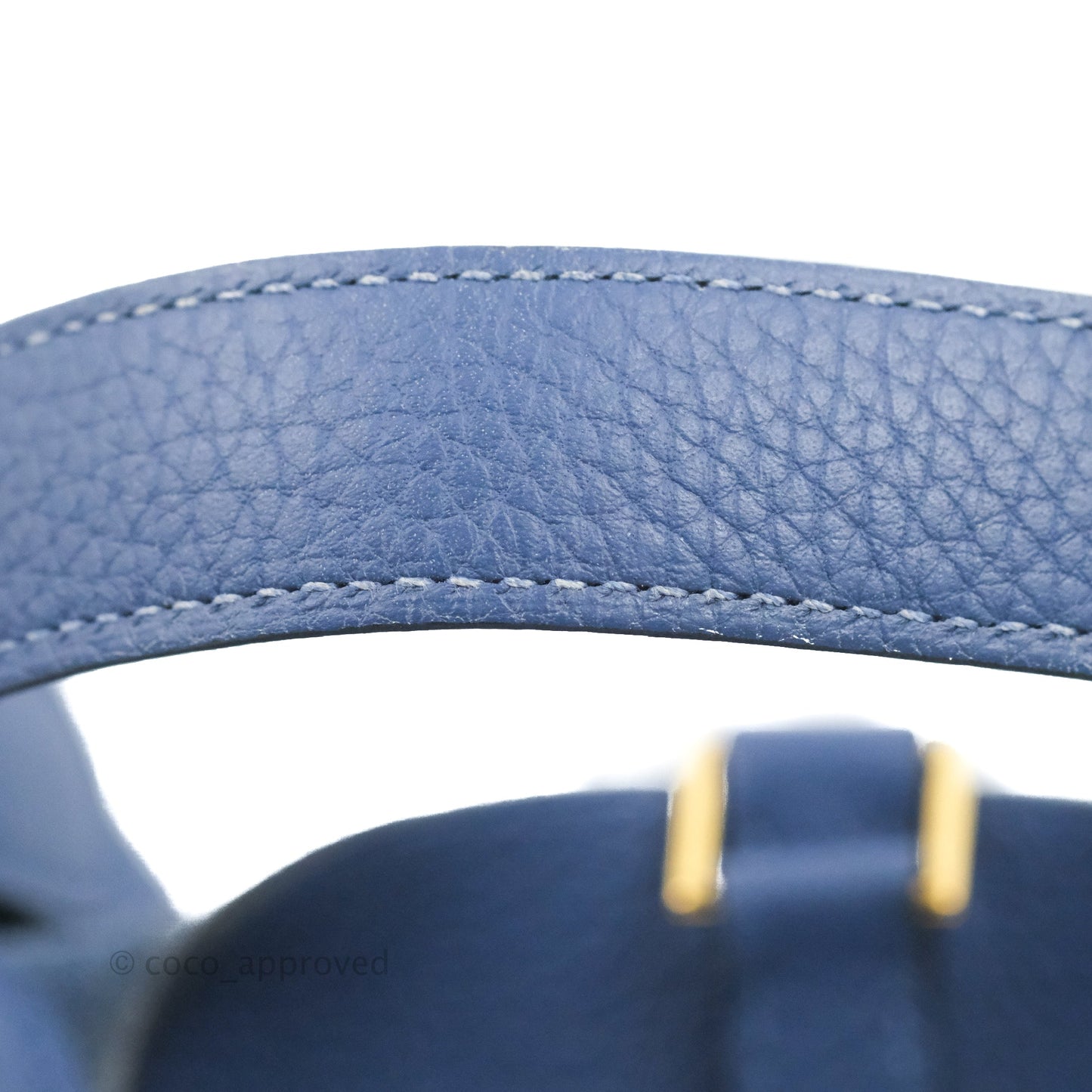 Hermès Picotin Lock 18 TM Bleu Brighton Gold Hardware