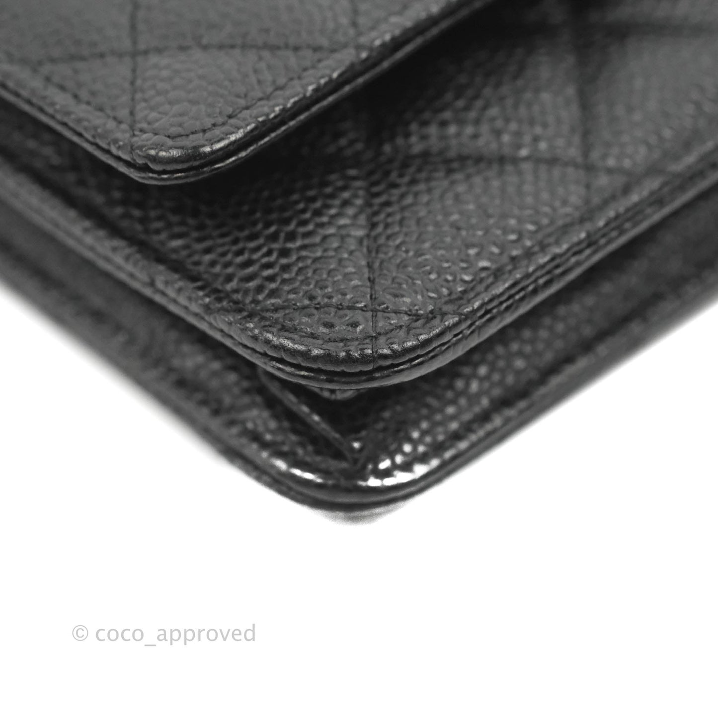 Chanel Quilted Classic WOC Black Caviar Silver Hardware