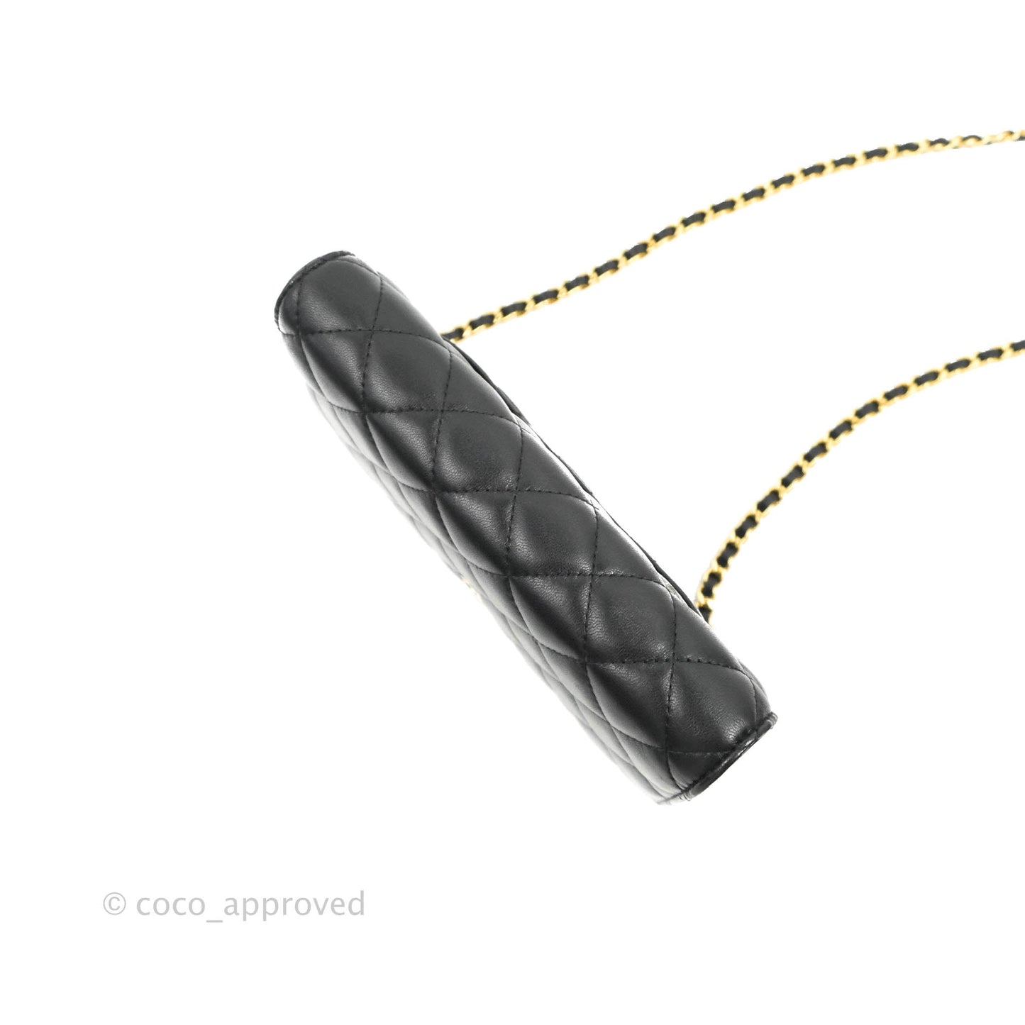 Chanel Quilted Classic WOC Black Lambskin Gold Hardware