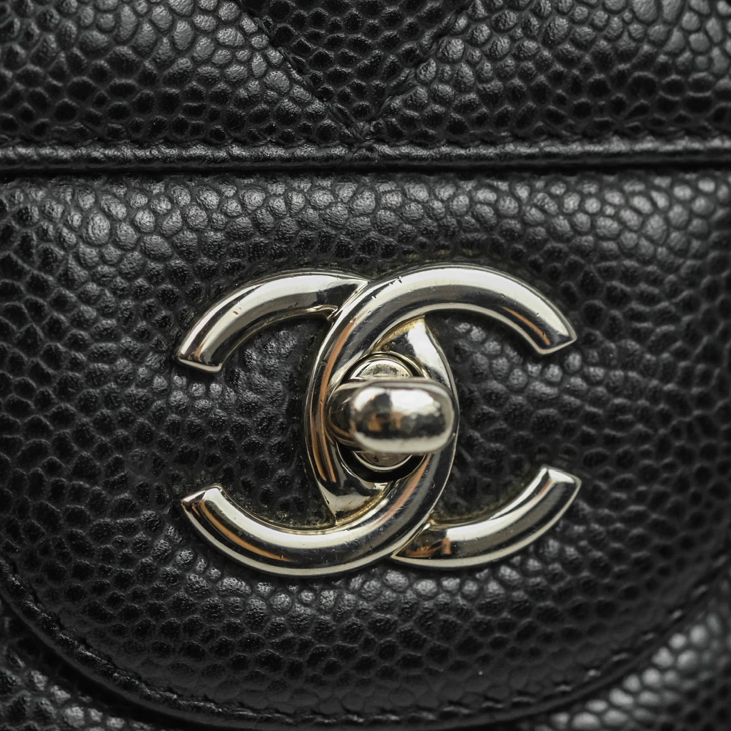 Chanel Jumbo Double Flap Black Caviar Silver Hardware⁣⁣