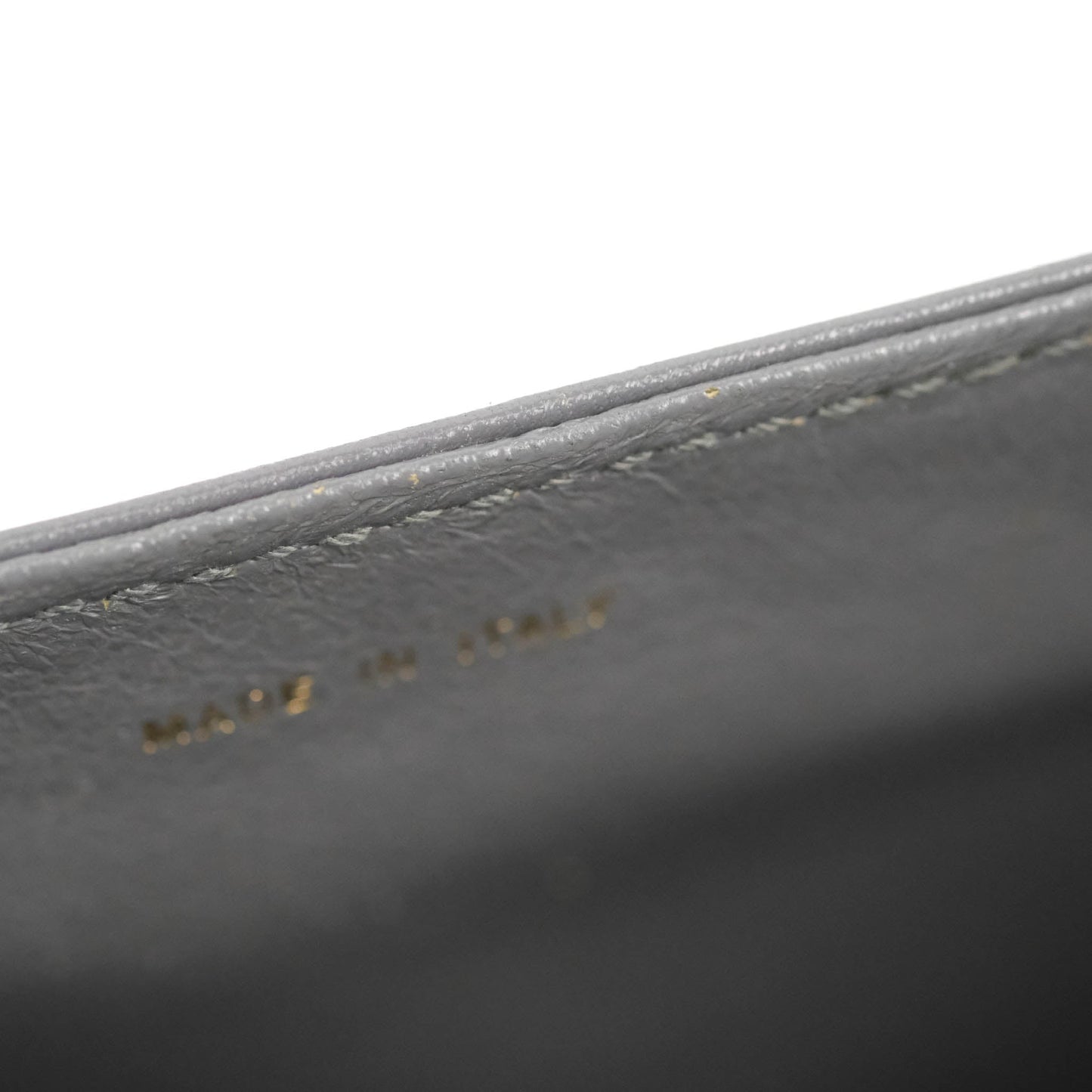 Celine Vintage Royal Triomphe Lock Crossbody Bag Grey