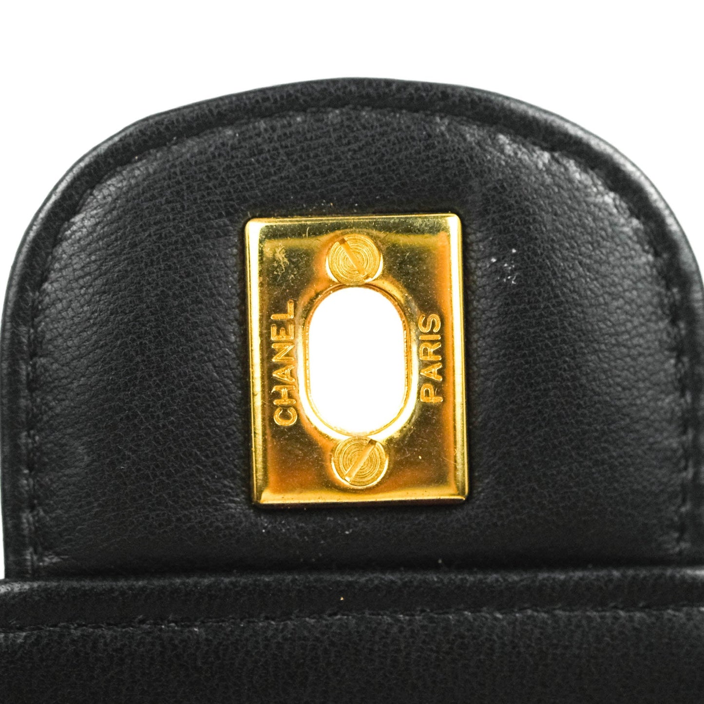 Chanel Classic Double Flap Vintage Black Lambskin 24K Gold Hardware