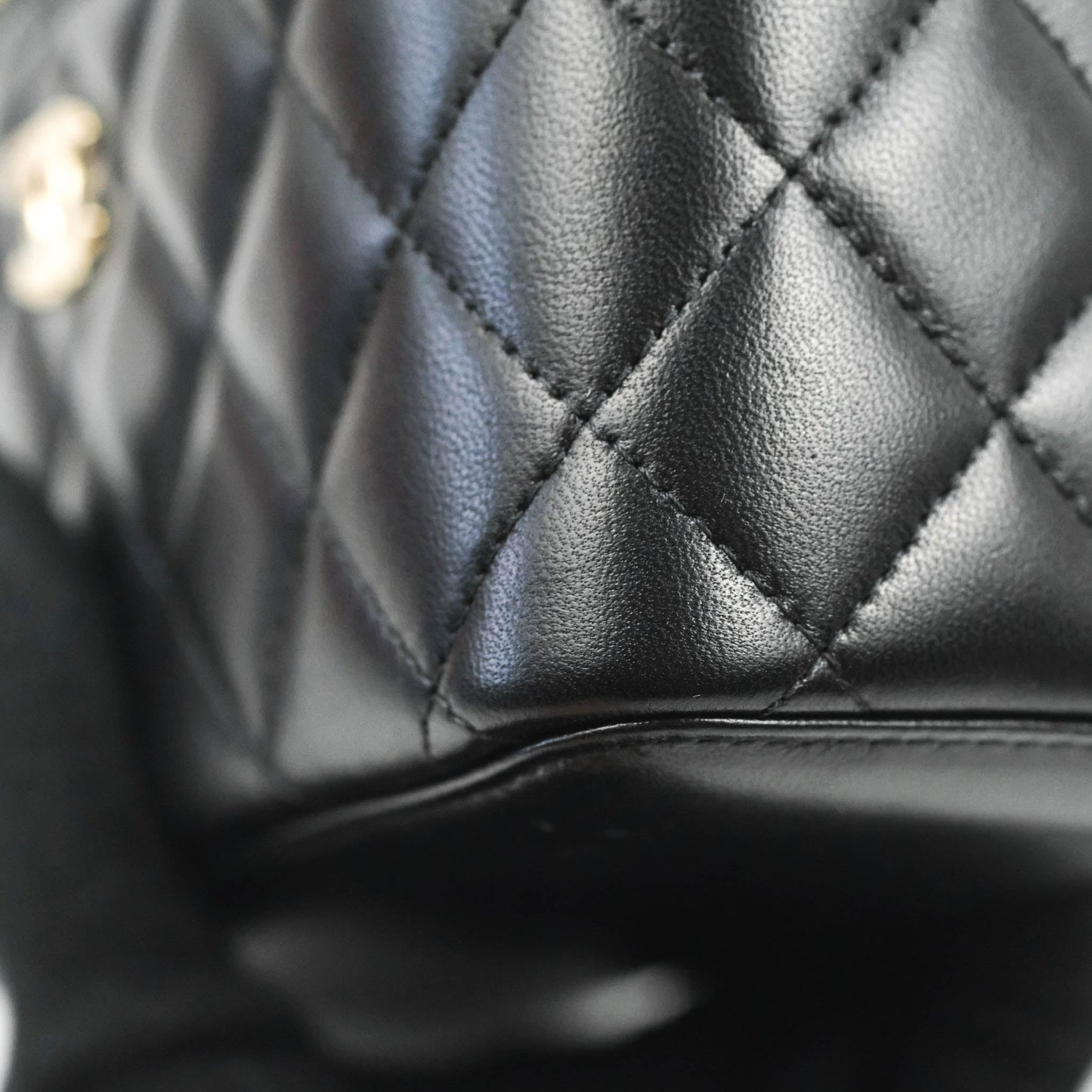 Chanel Trendy CC Vanity with Chain Black Lambskin Gold Hardware