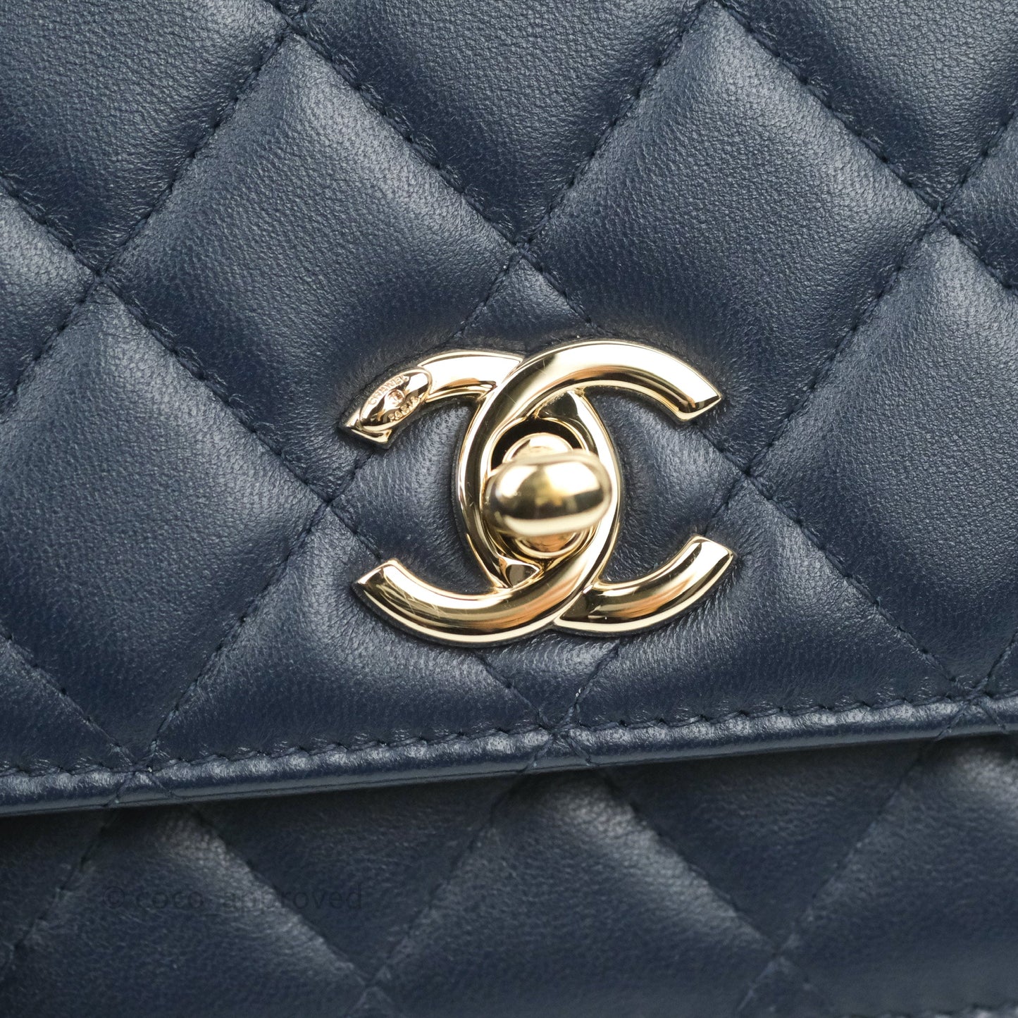 Chanel Trendy CC WOC Wallet On Chain Navy Lambskin Gold Hardware