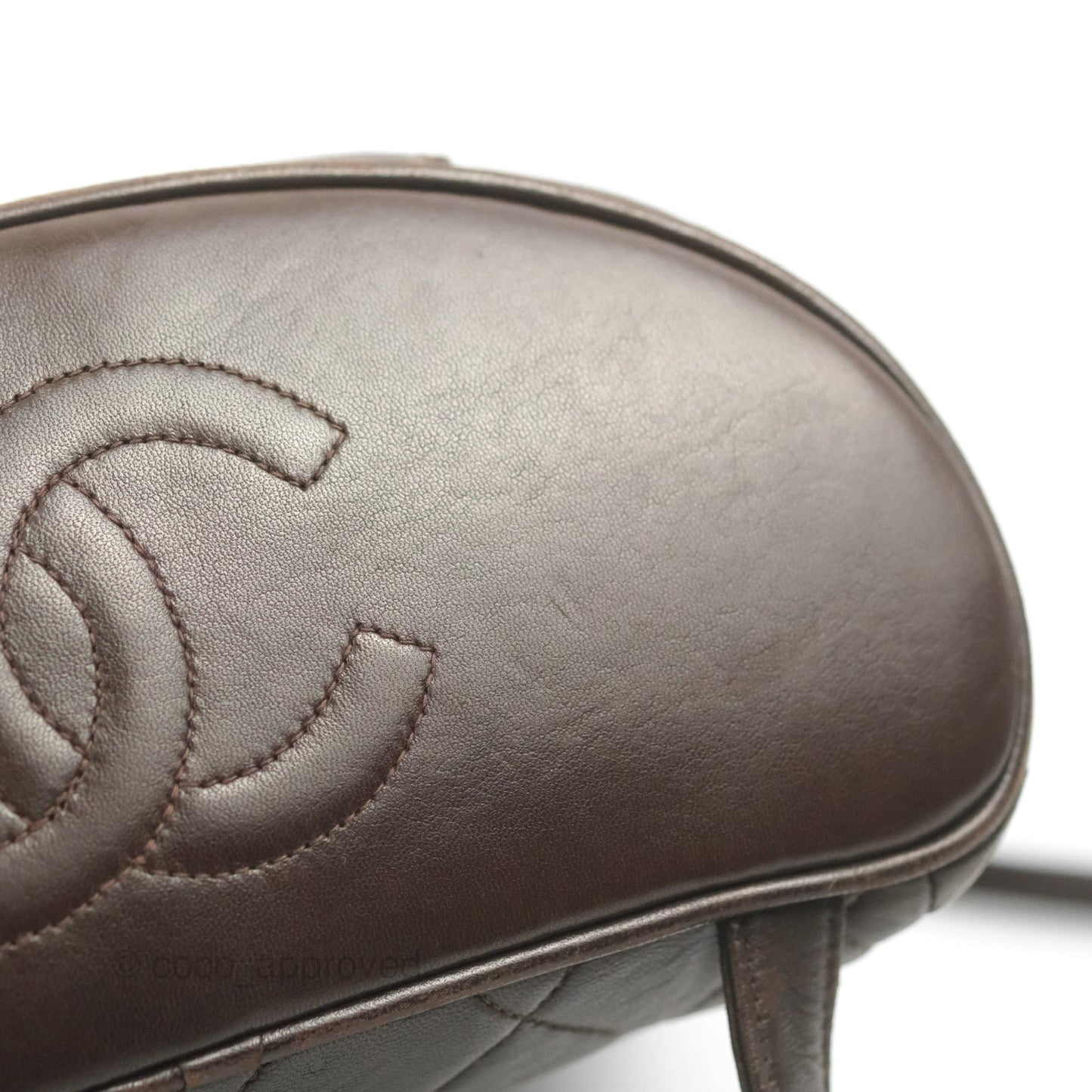 Chanel Vintage CC Duma Backpack Brown Lambskin 24K Gold Hardware