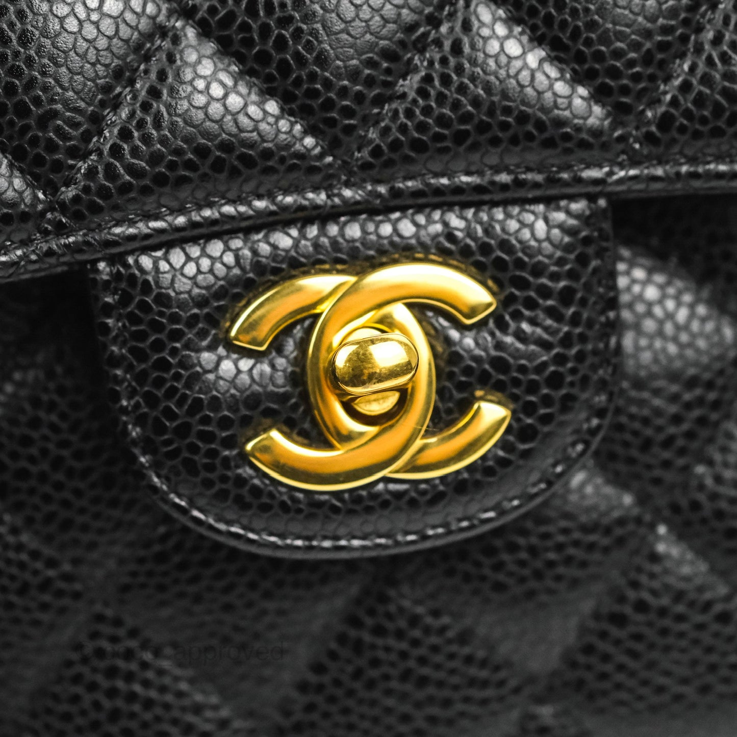 Chanel S/M Small Classic Quilted Flap Black Caviar Gold Hardware