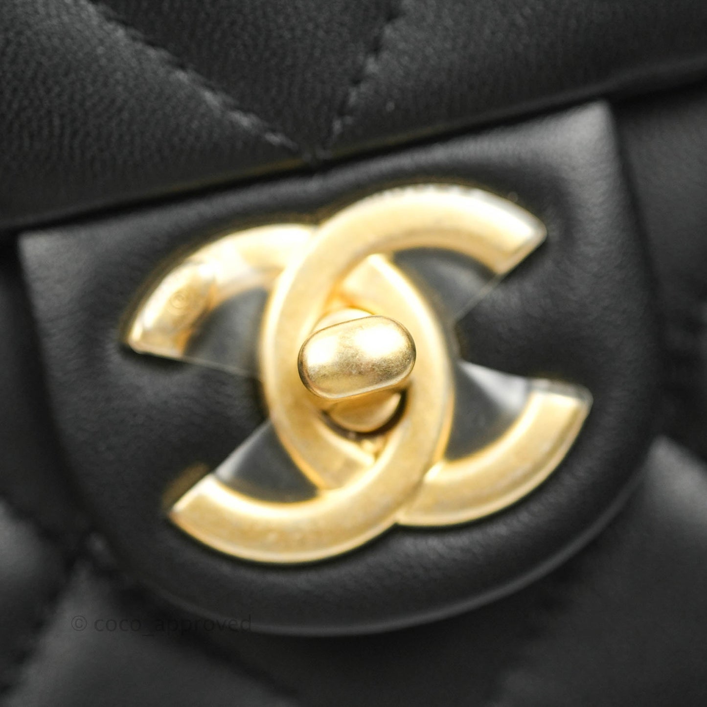 Chanel Quilted My Perfect Mini With Pearl Black Lambskin Gold Hardware