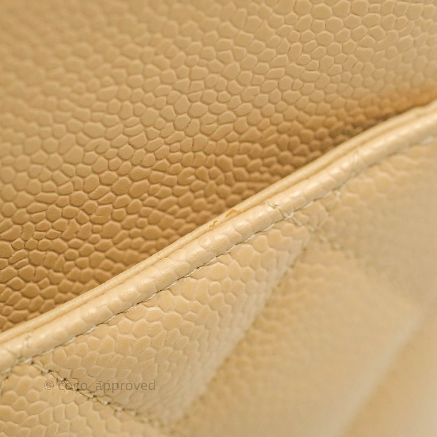 Chanel Jumbo Double Flap Beige Caviar Silver Hardware⁣⁣
