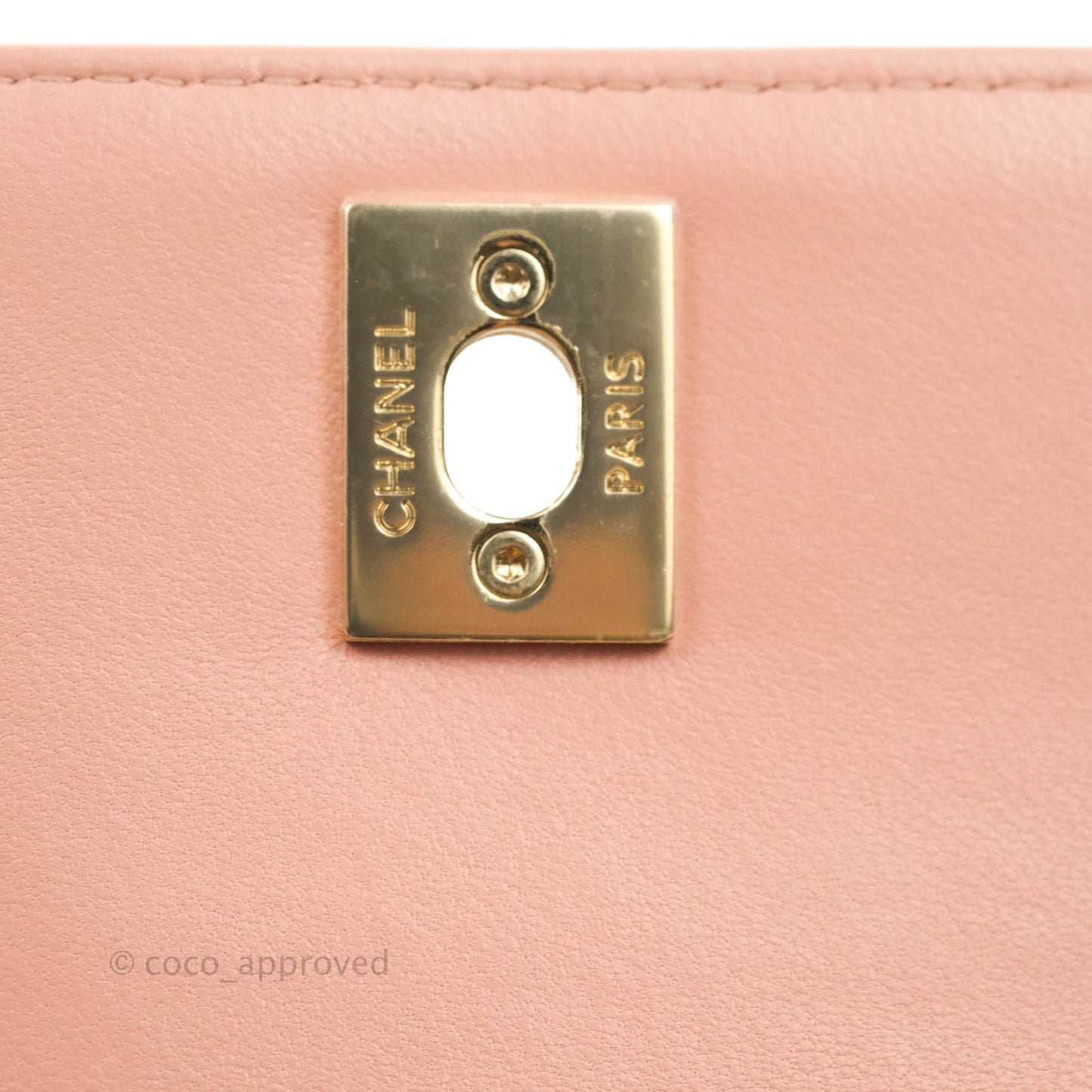 Chanel Mini Quilted Trendy CC Clutch With Chain Pink Lambskin Gold Hardware