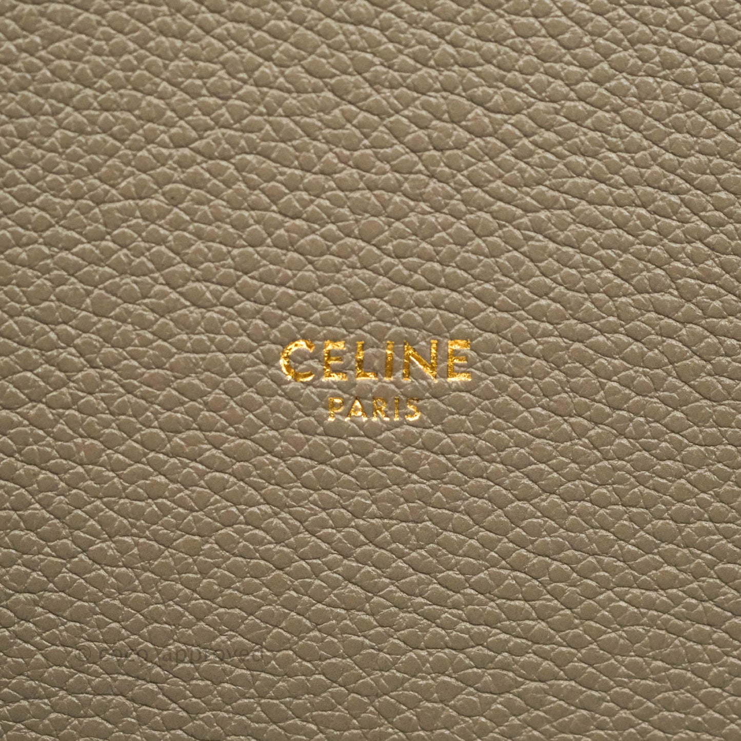 Celine Bucket 16 Bag in Supple Grained Calfskin Pebble Gold Hardware