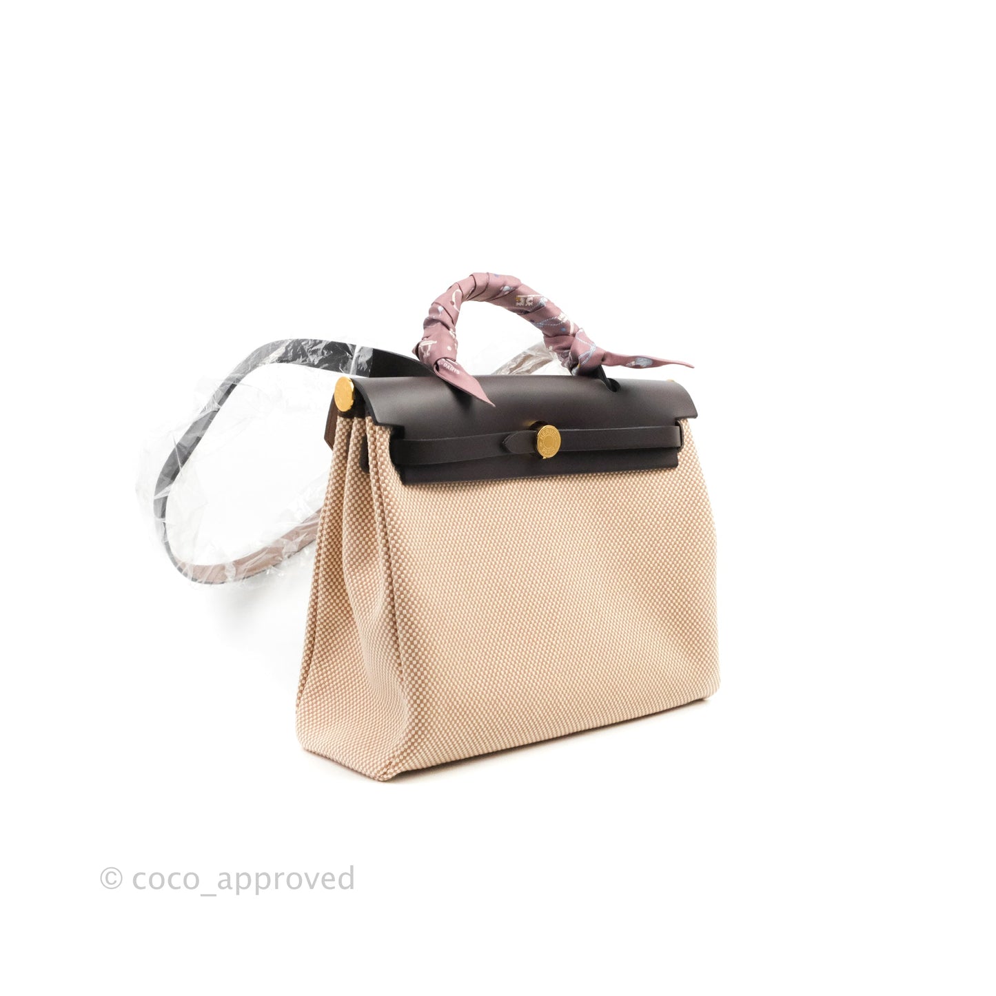 Hermès Herbag Zip 31 Hunter Cowskin/ Viking Criss Gold Hardware