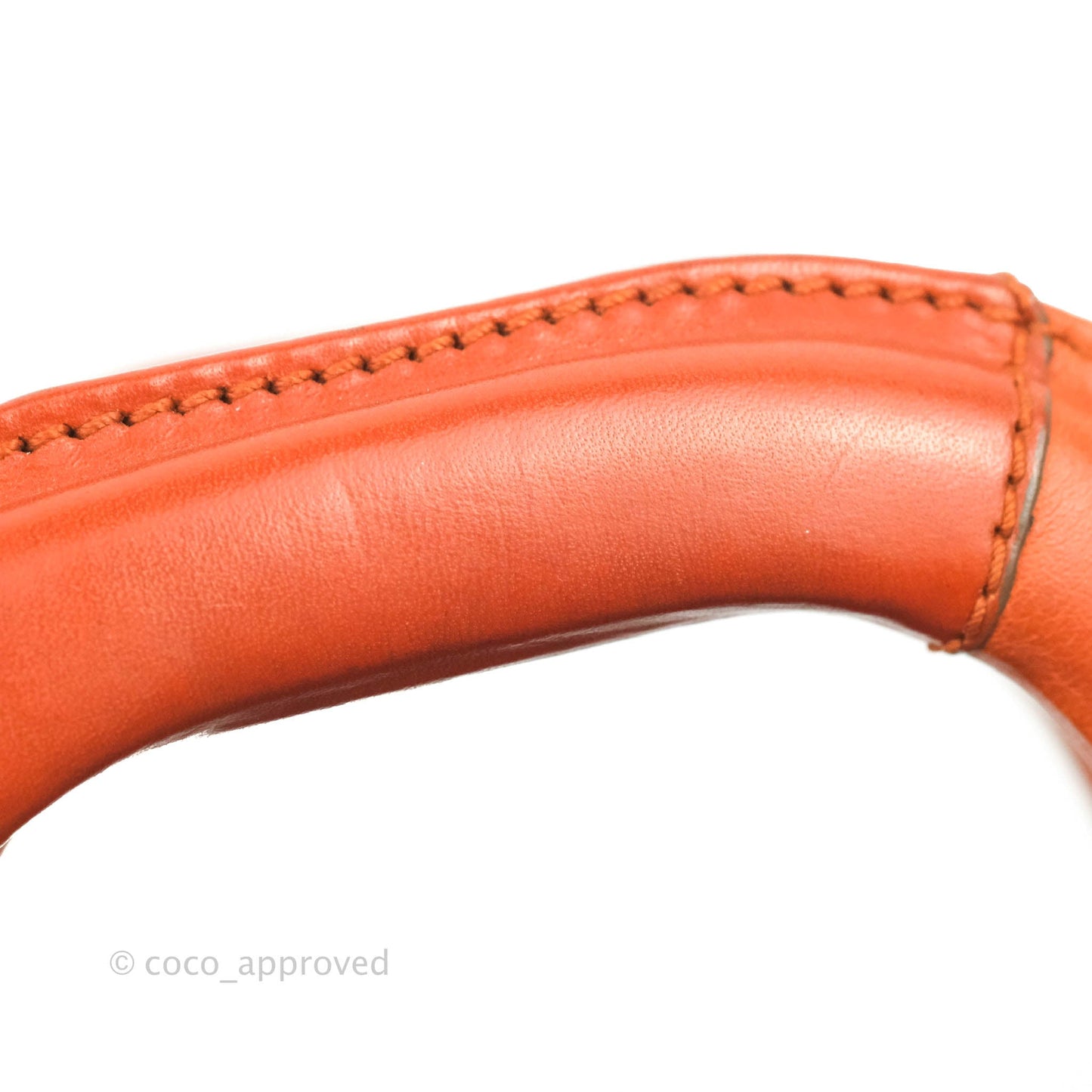 Salvatore Ferragamo Orange Top Handle Bag With Strap