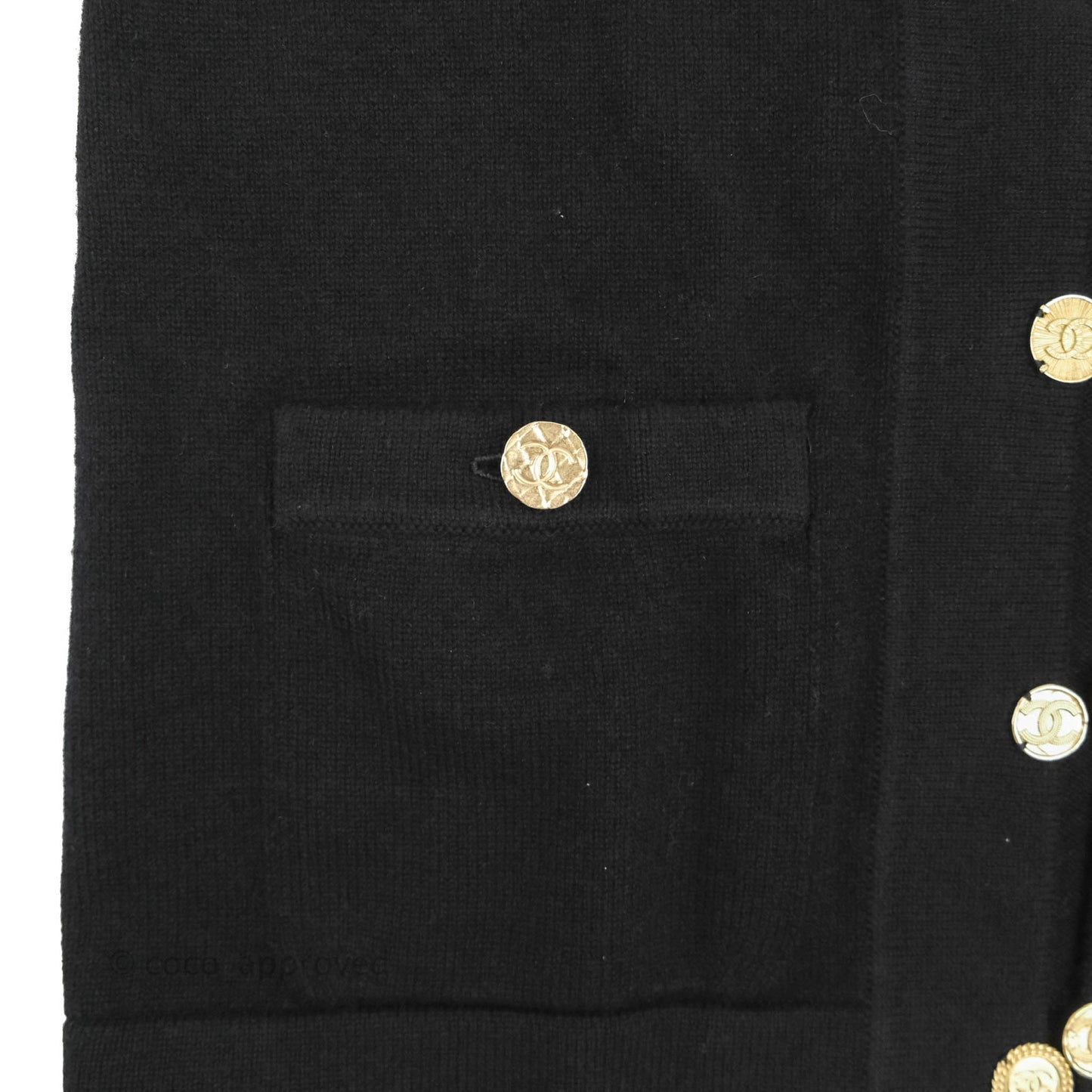 Chanel Long Cardigan Black 22SS Size 38