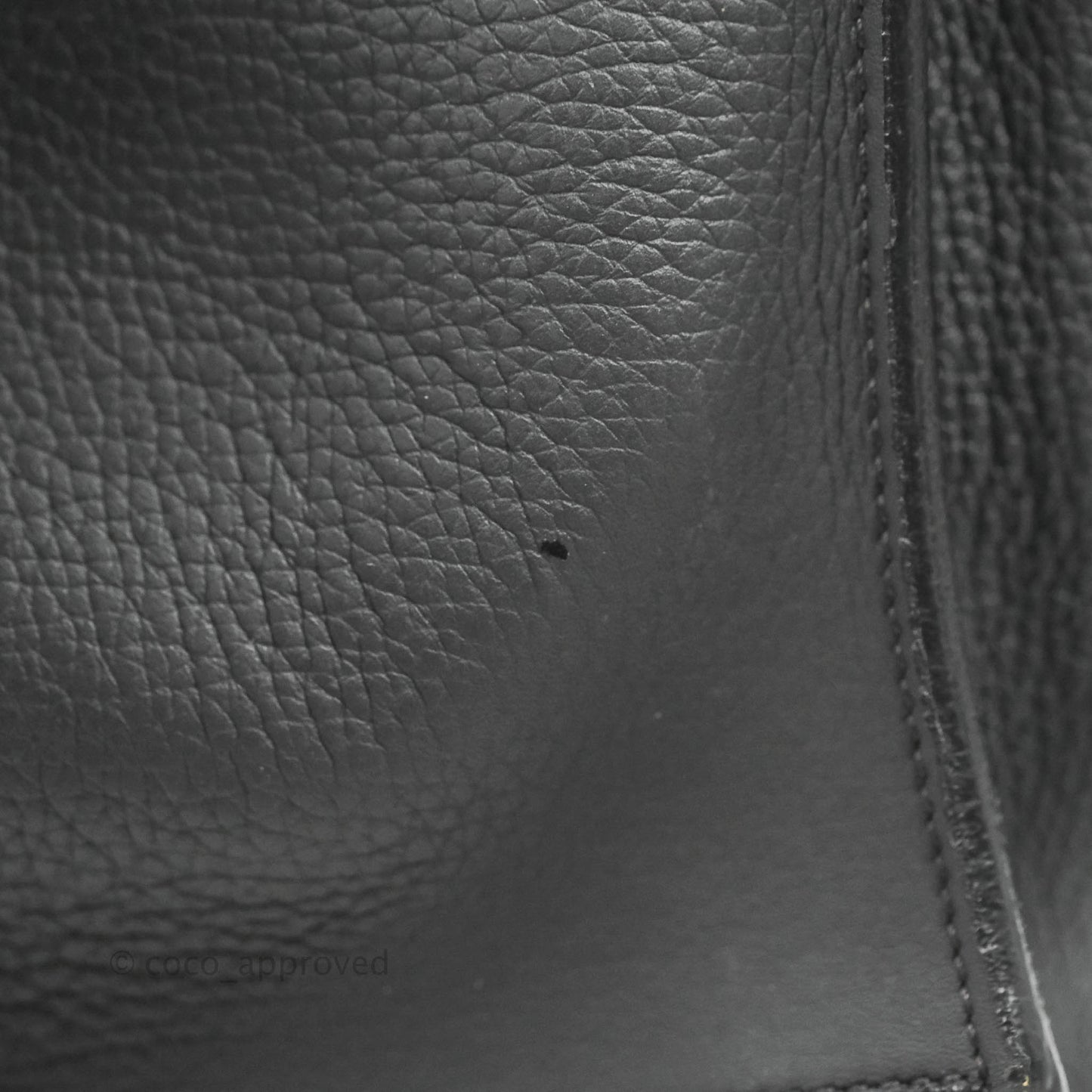 Celine Small Big Bag Black Supple Grained Leather Silver Hardware Dark Grey