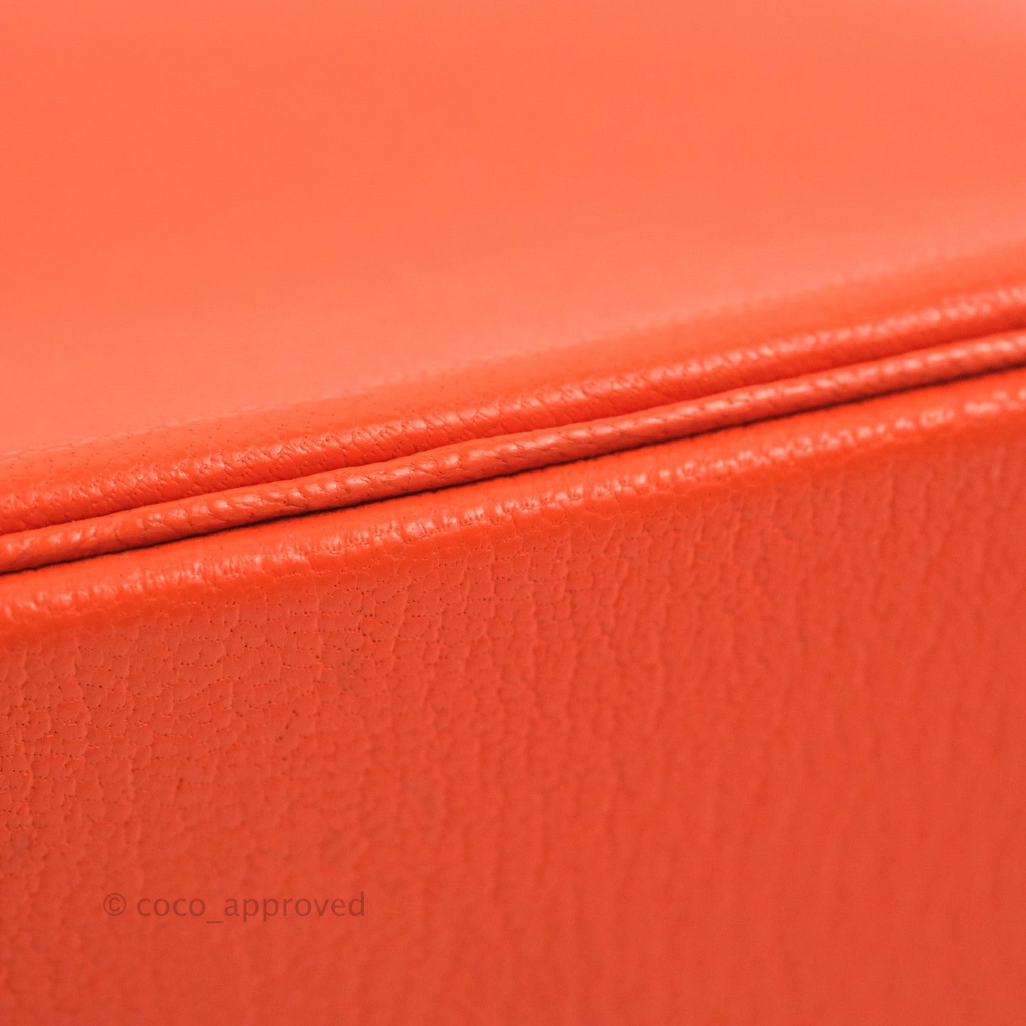 Hermès Bolide Mini 1923 Chevre Mysore Orange Poppy Palladium Hardware