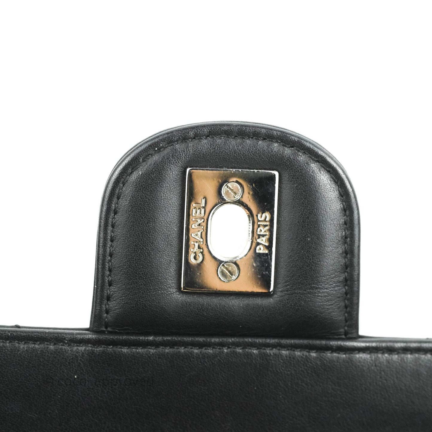 Chanel Medium Chevron Urban Spirit Backpack Black Calfskin Silver Hardware