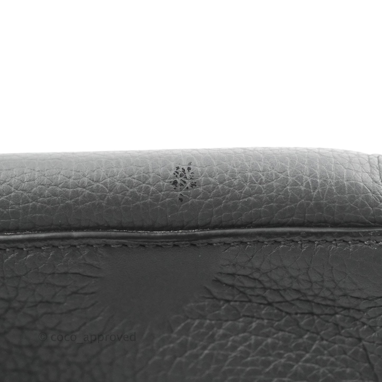 Celine Small Big Bag Black Supple Grained Leather Silver Hardware Dark Grey