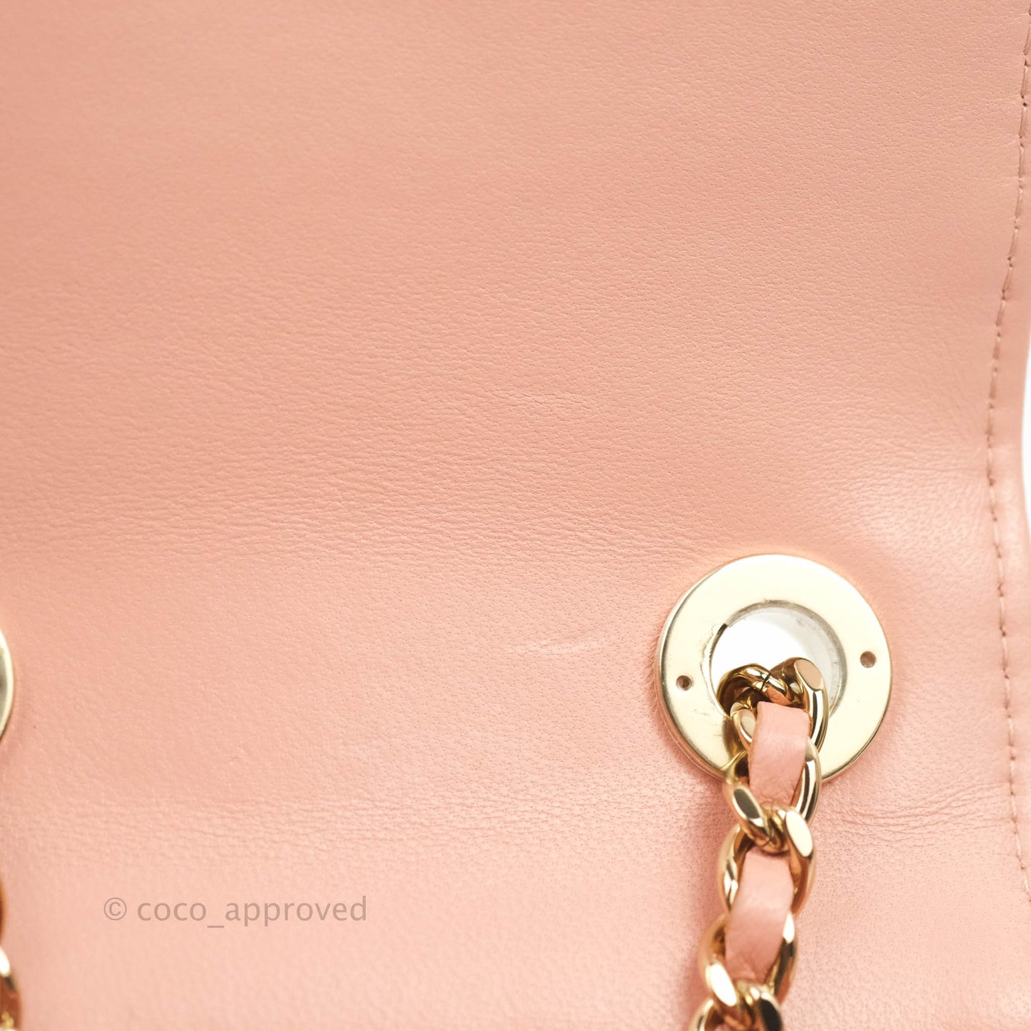 Chanel Mini Quilted Trendy CC Clutch With Chain Pink Lambskin Gold Hardware