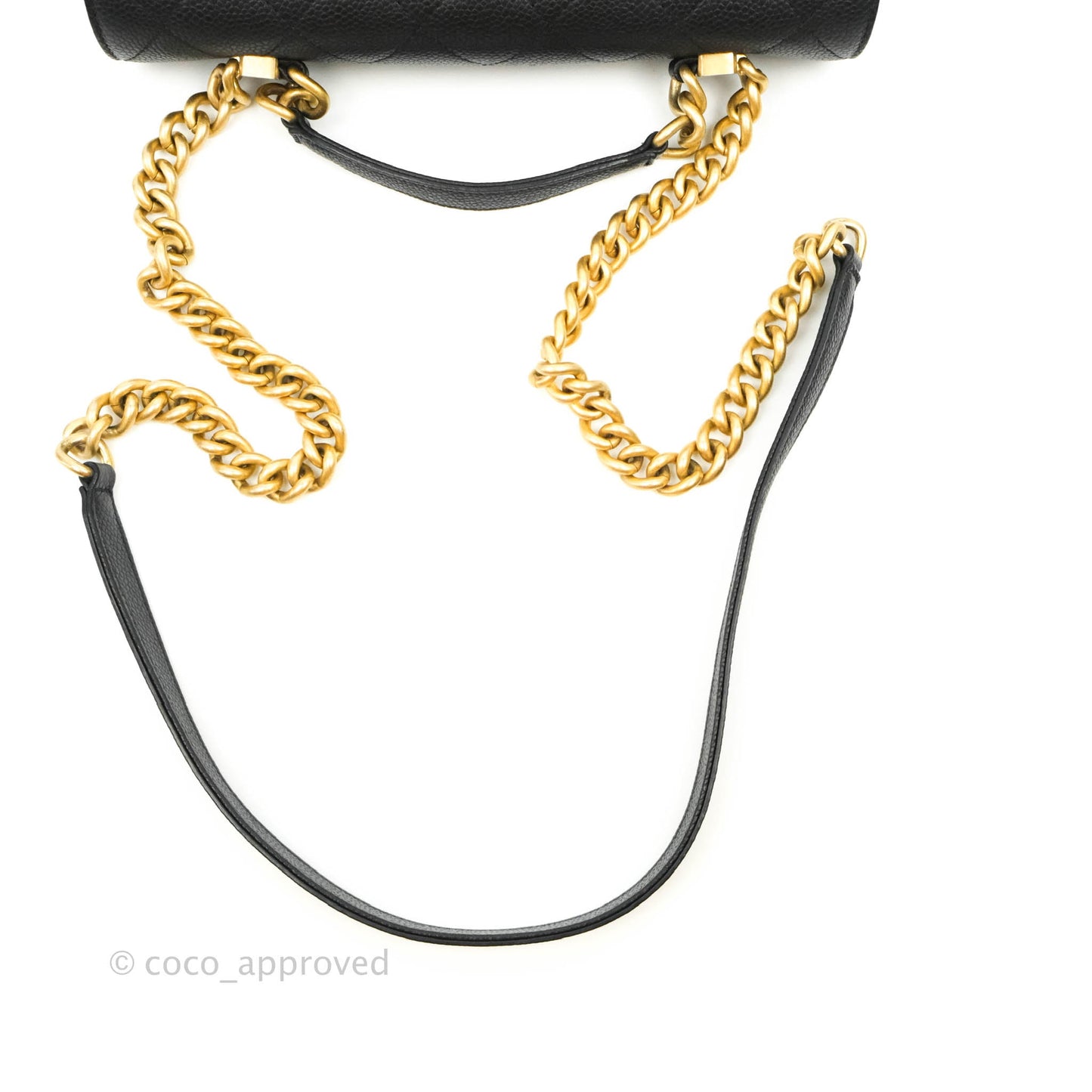Chanel Chic Affinity Small Grained Calfskin Black Aged Gold Hardware