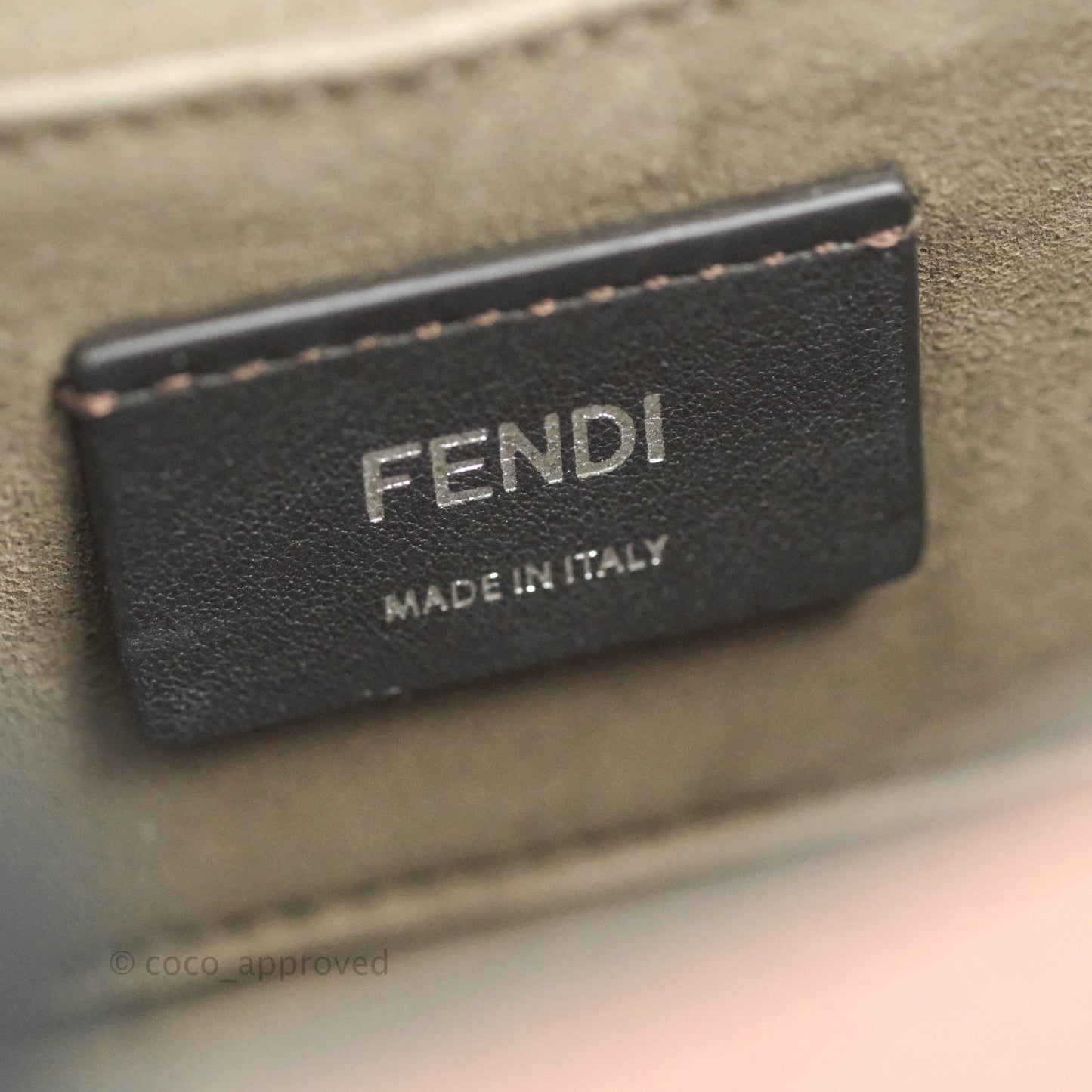 Fendi Small Kan I Shoulder Bag Rosy Pink Calfskin Gold & Silver Hardware