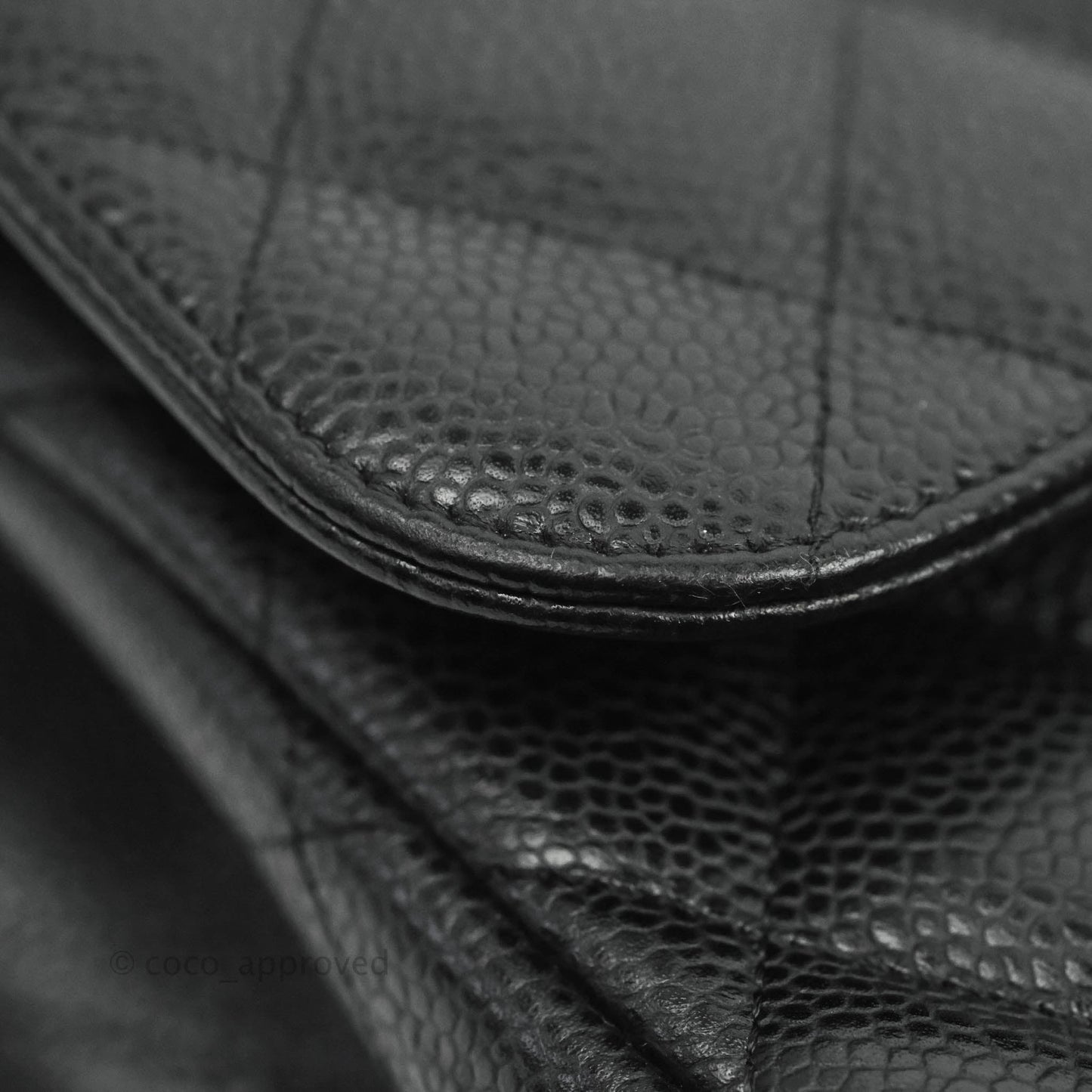 Chanel Jumbo Double Flap Black Caviar Silver Hardware⁣⁣