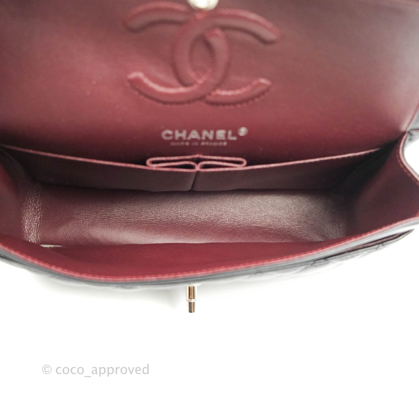 Chanel Small S/M Classic Flap Black Lambskin Silver Hardware