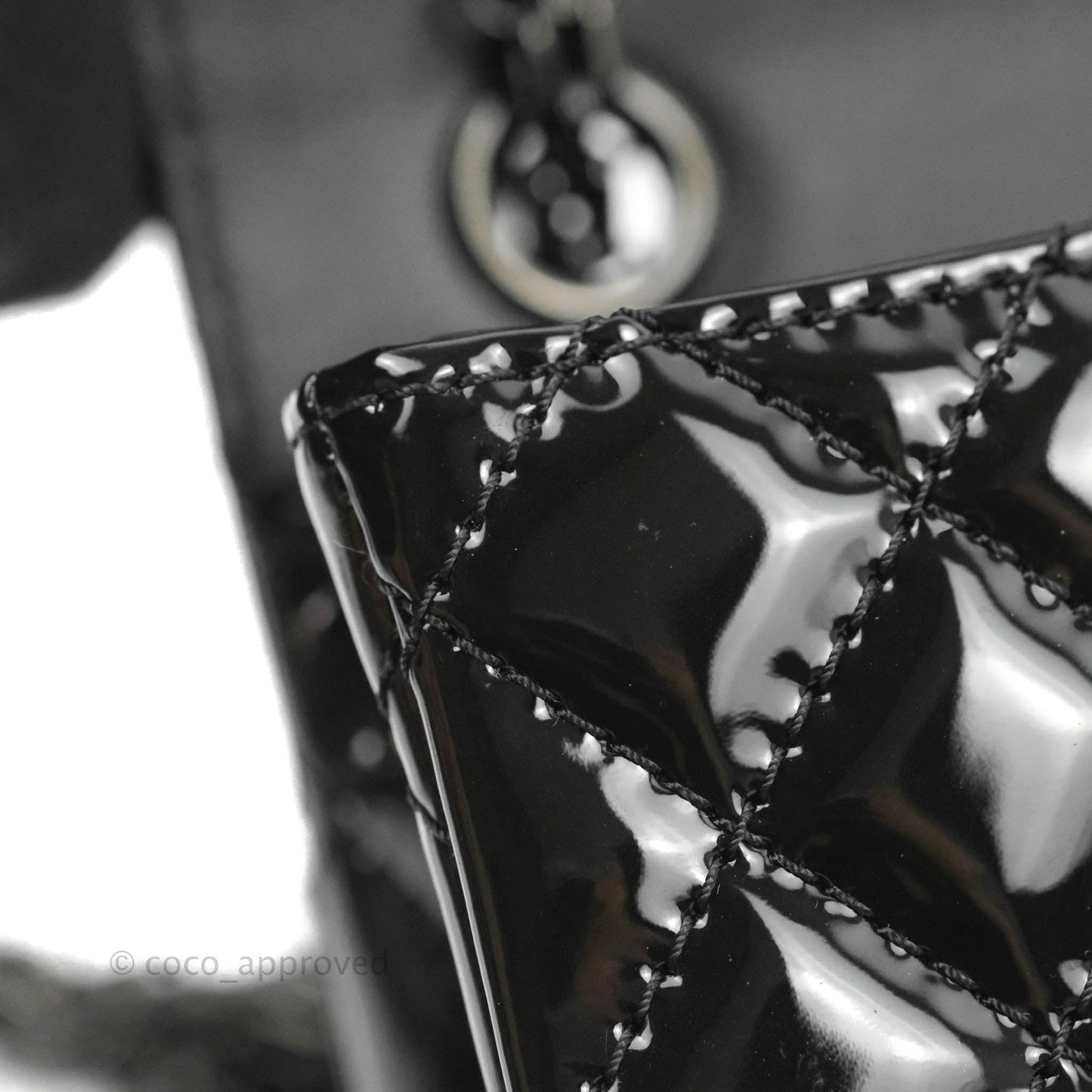 Chanel Quilted Mini Reissue 224 So Black Patent