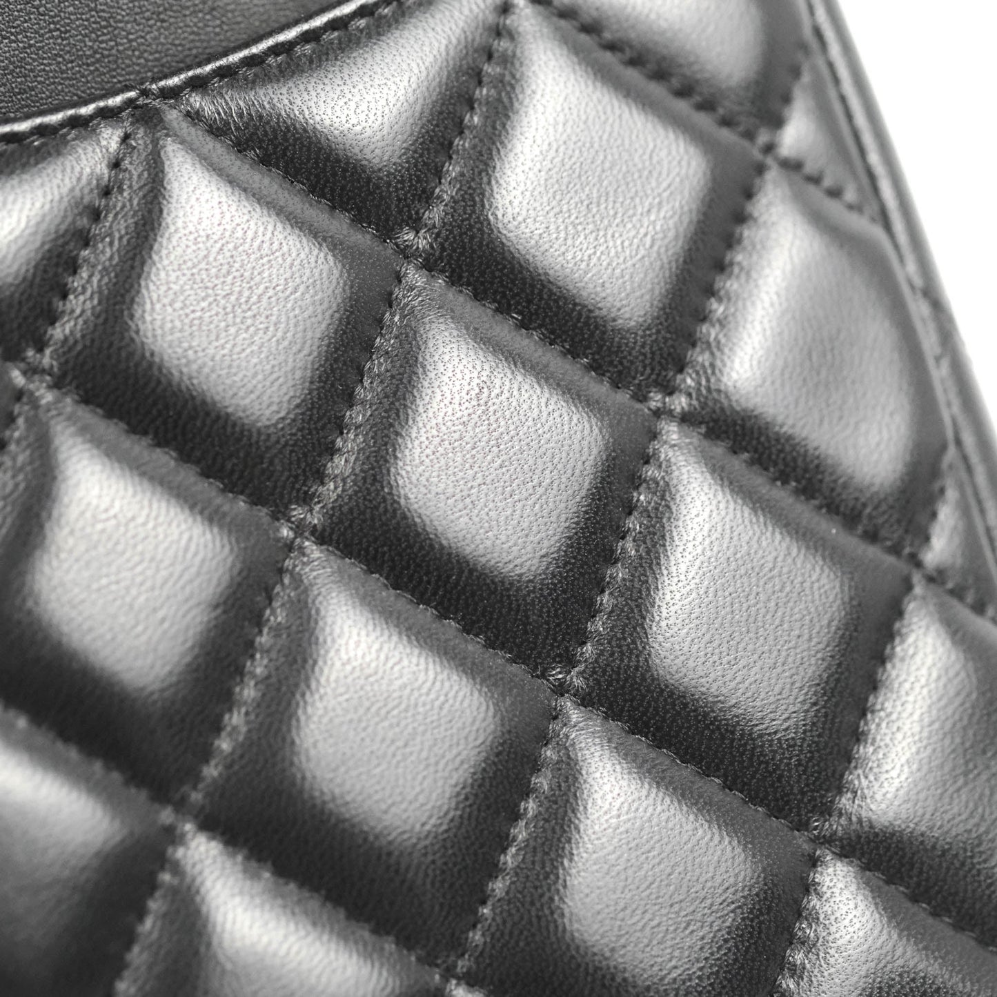 Chanel Jumbo Double Flap Black Lambskin Silver Hardware⁣⁣