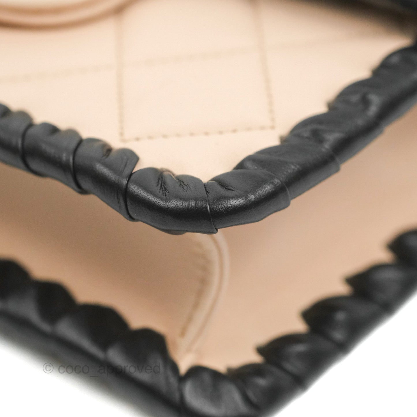 Chanel Mini My Own Frame Flap Braided Beige Pink Calfskin 22S