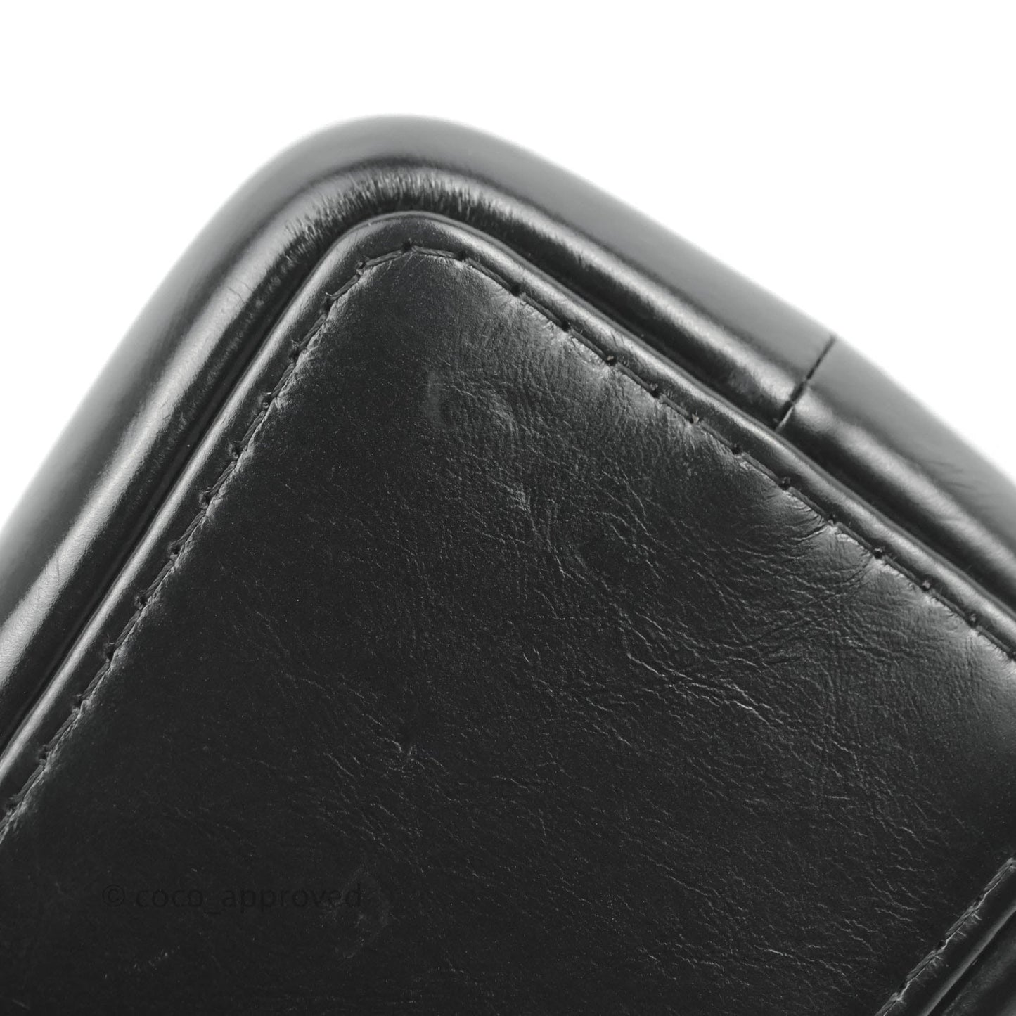 Chanel Chevron Small Gabrielle Backpack Black Aged Calfskin