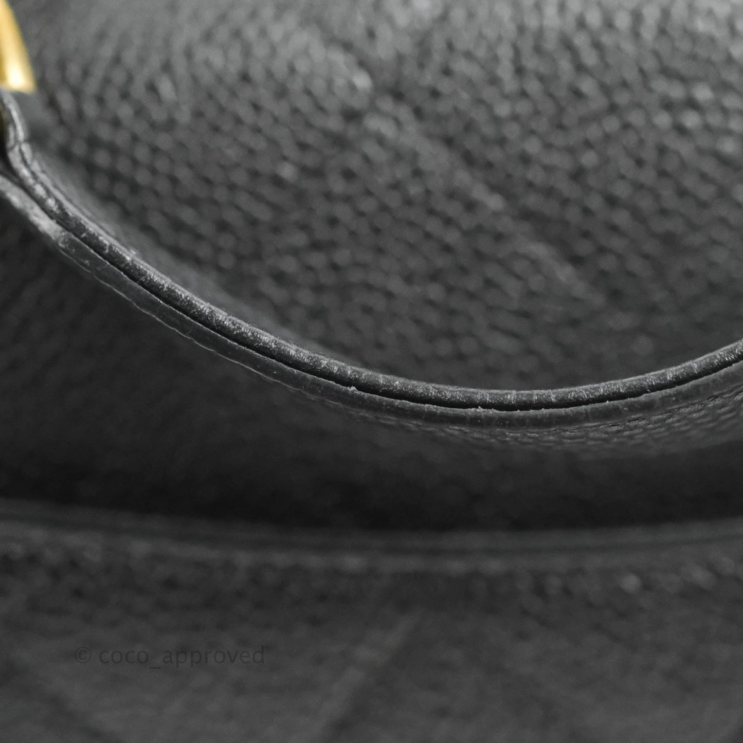 Chanel Small Chic Affinity Grained Calfskin Black Gold Hardware