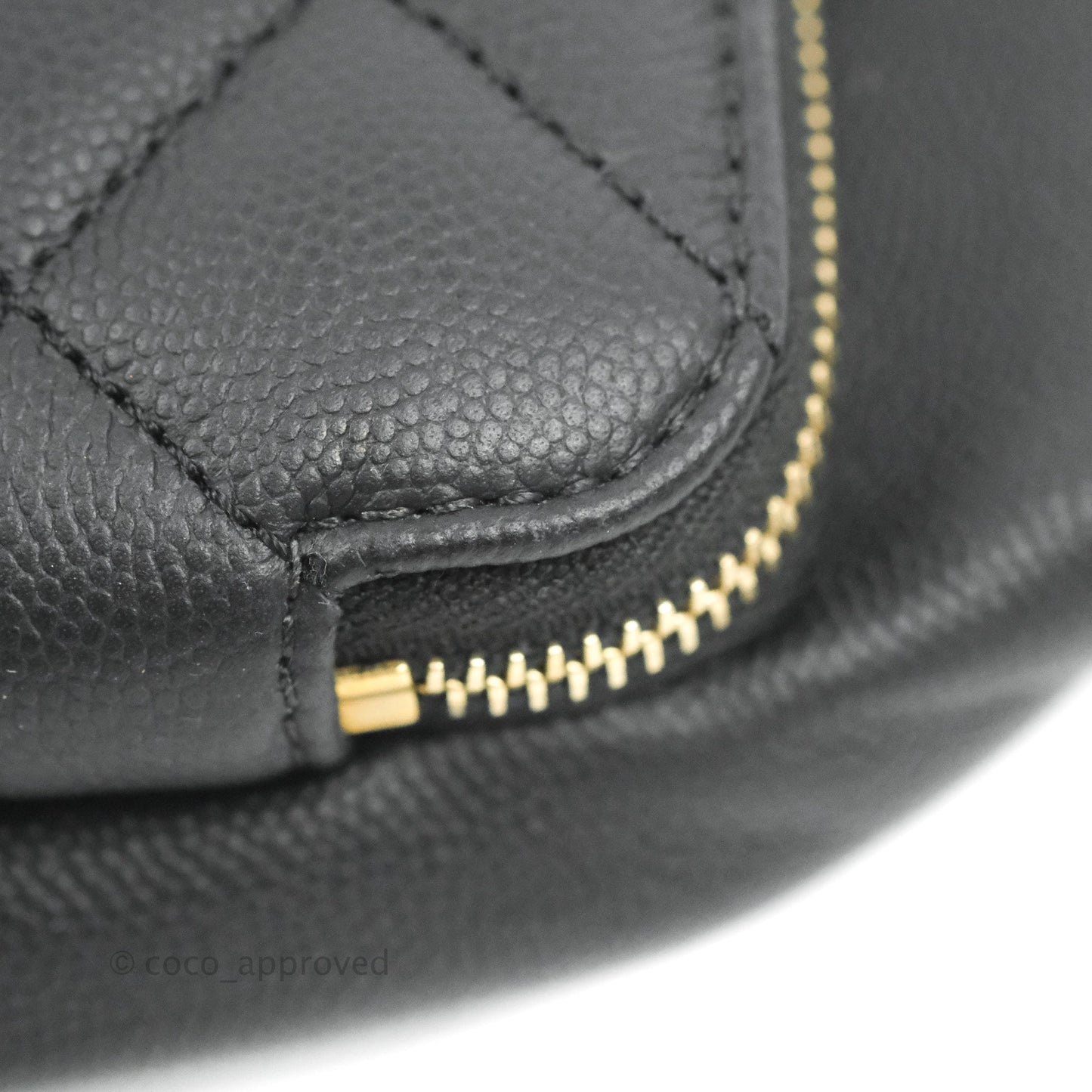 Chanel Quilted Business Affinity Waist Belt Bag Black Caviar Gold Hardware