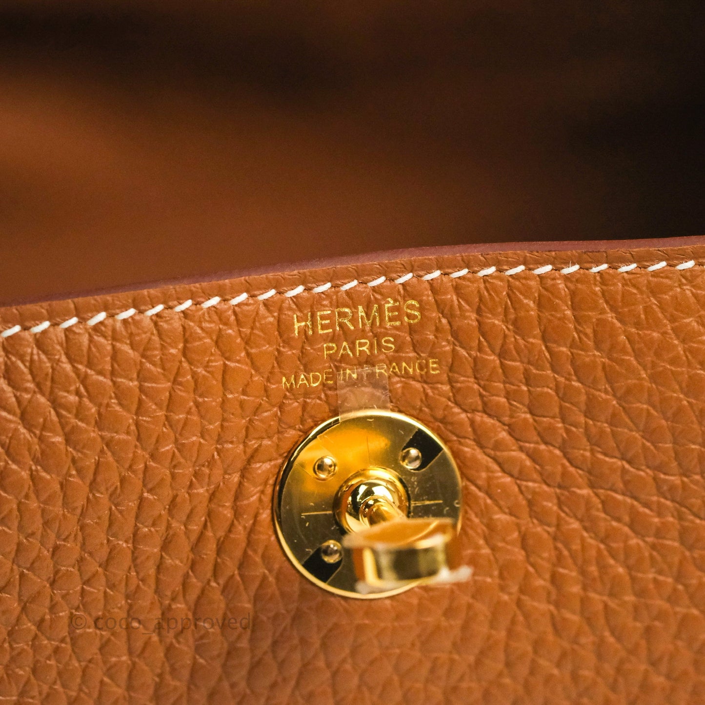 Hermès Mini Lindy 20 Gold Clemence Gold Hardware