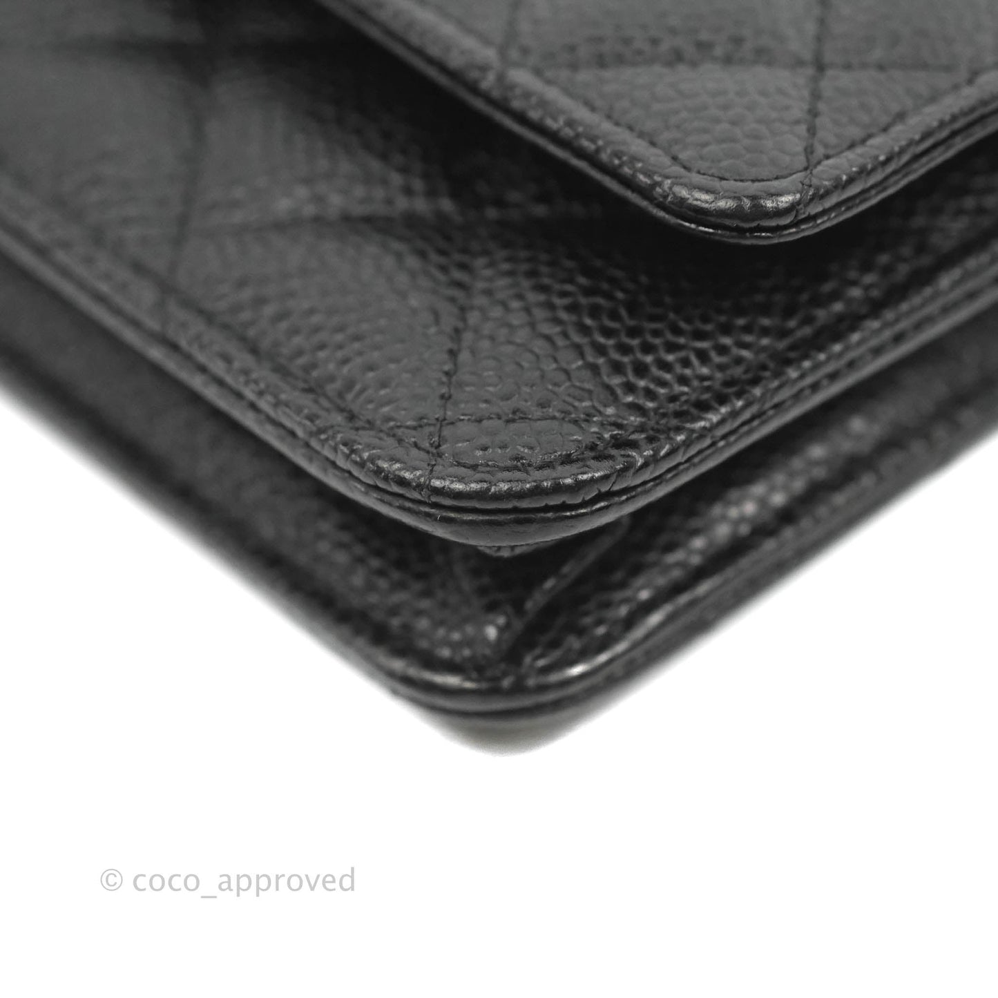 Chanel Quilted Classic WOC Black Caviar Silver Hardware