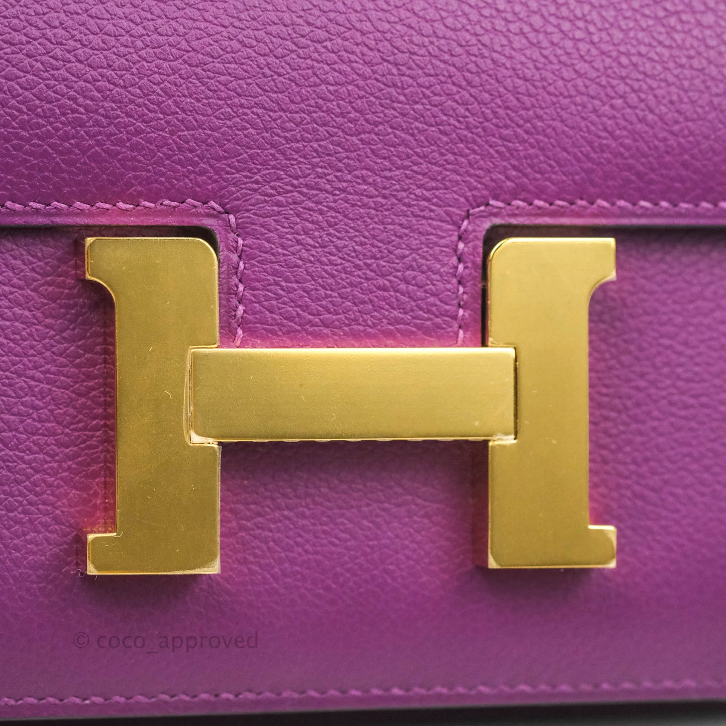 Hermès Constance Mini 18cm Evercolor Anemone Gold Hardware