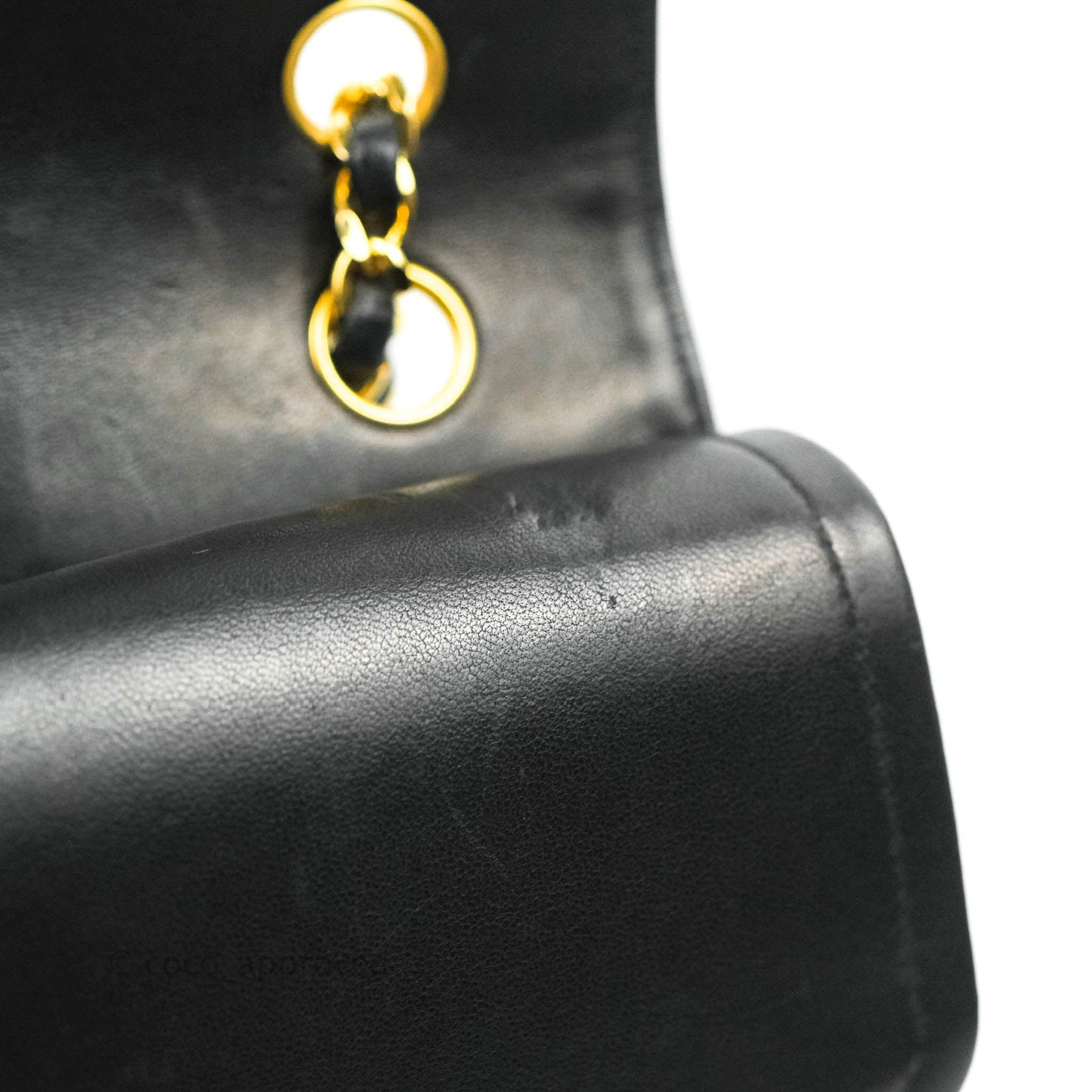 Chanel Classic Double Flap Vintage Black Lambskin 24K Gold Hardware