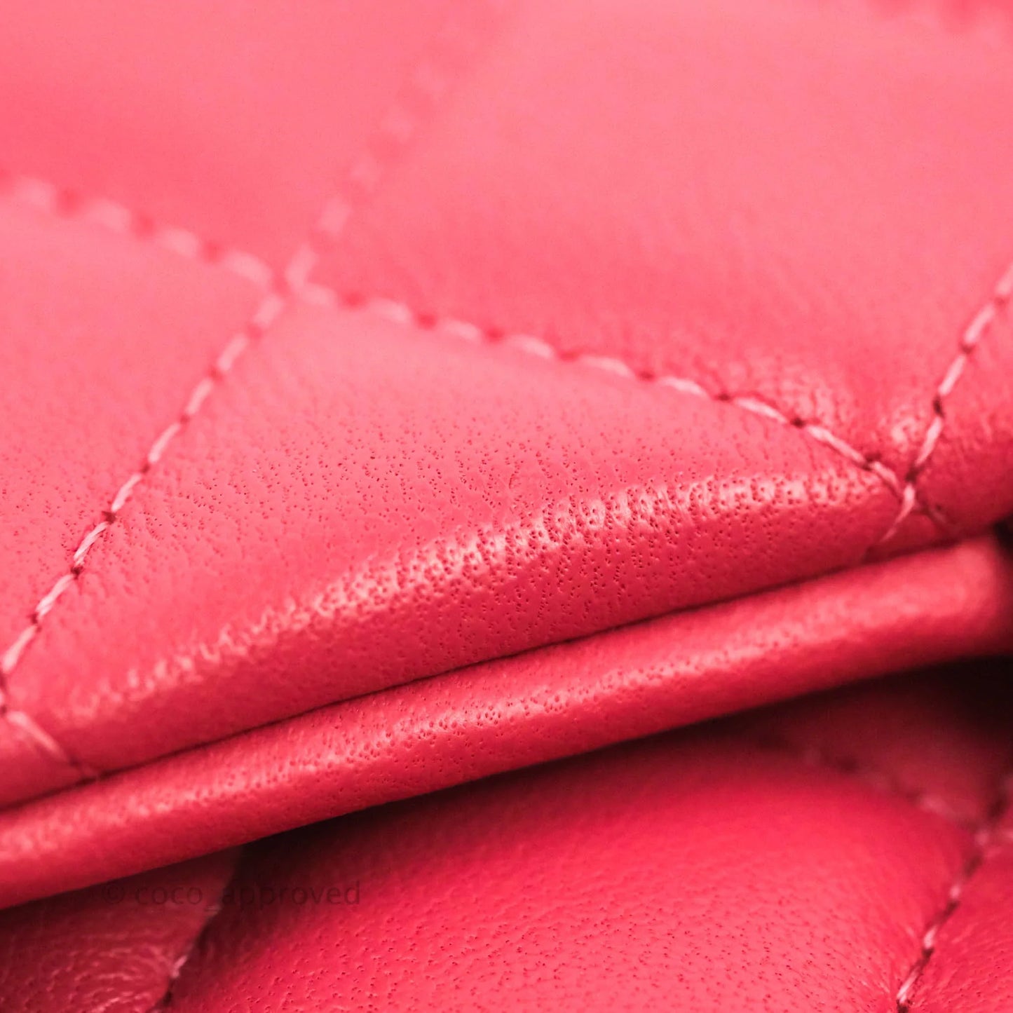 Chanel Quilted Mini Rectangular Flap Pink Lambskin Silver Hardware