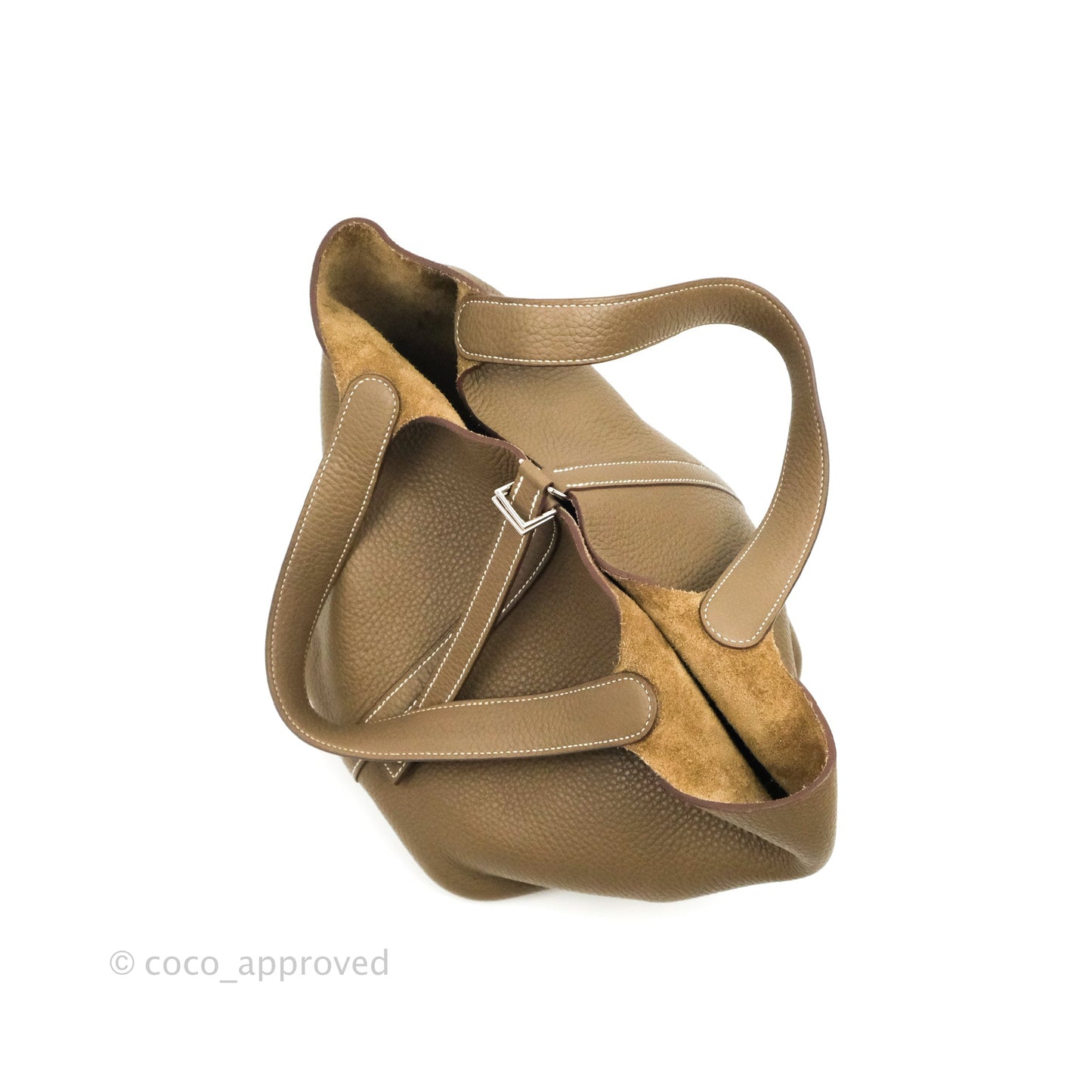 Hermès Picotin Lock 22 Clemence Etoupe Palladium Hardware