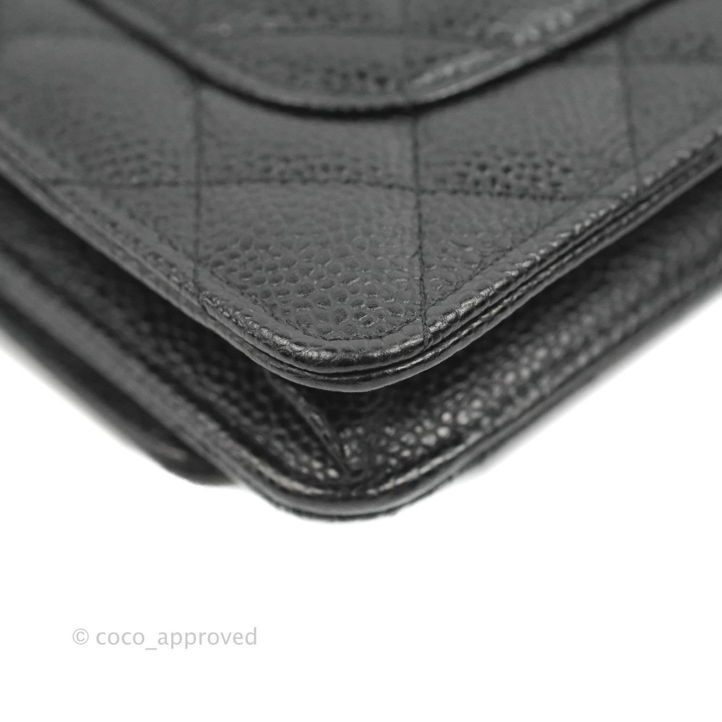 Chanel Quilted Classic WOC Black Caviar Silver Hardware