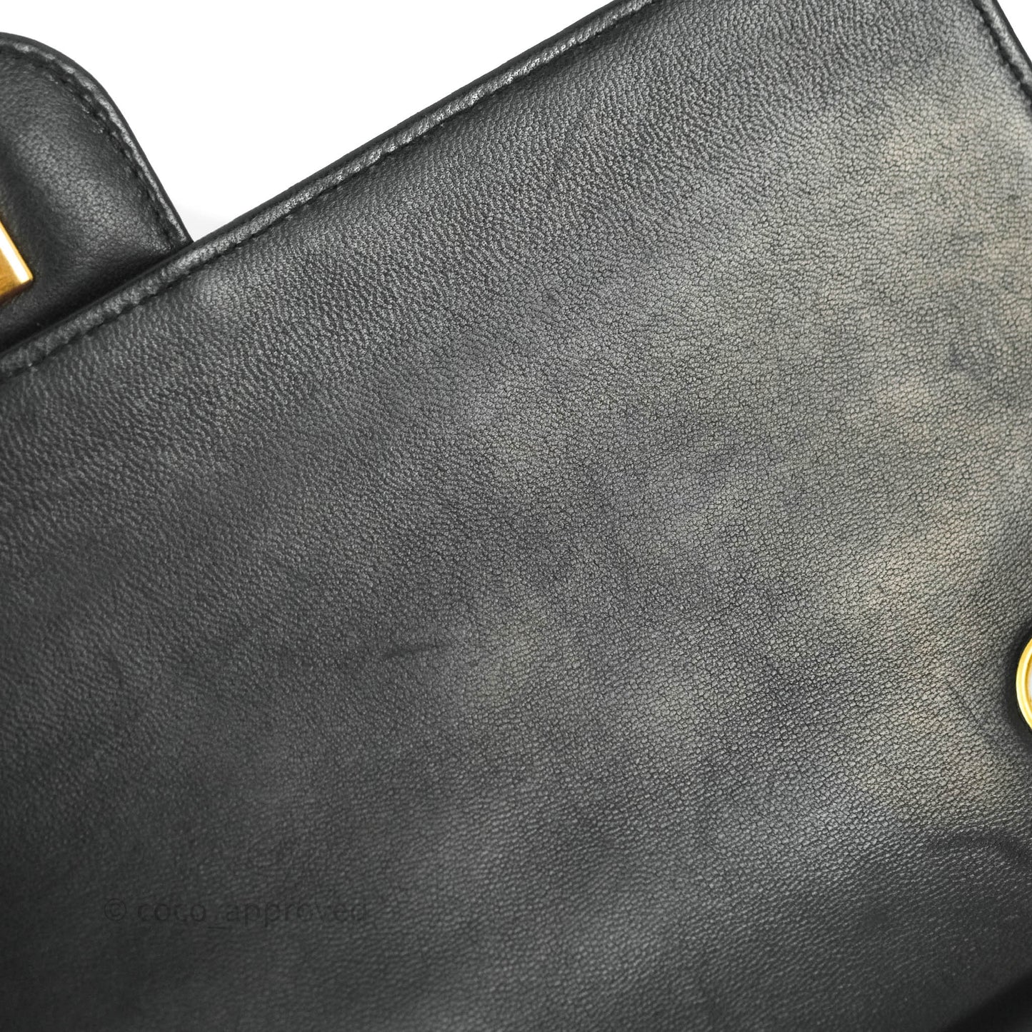 Chanel Classic Double Flap Vintage Black Lambskin 24K Gold Hardware